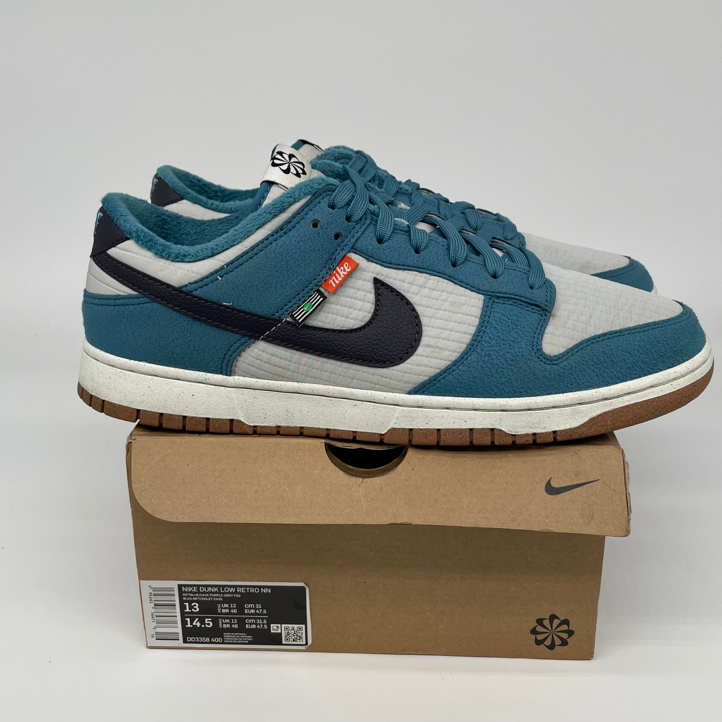 NIKE DUNK LOW NEXT NATURE RIFT BLUE SIZE 13 DD3358-400