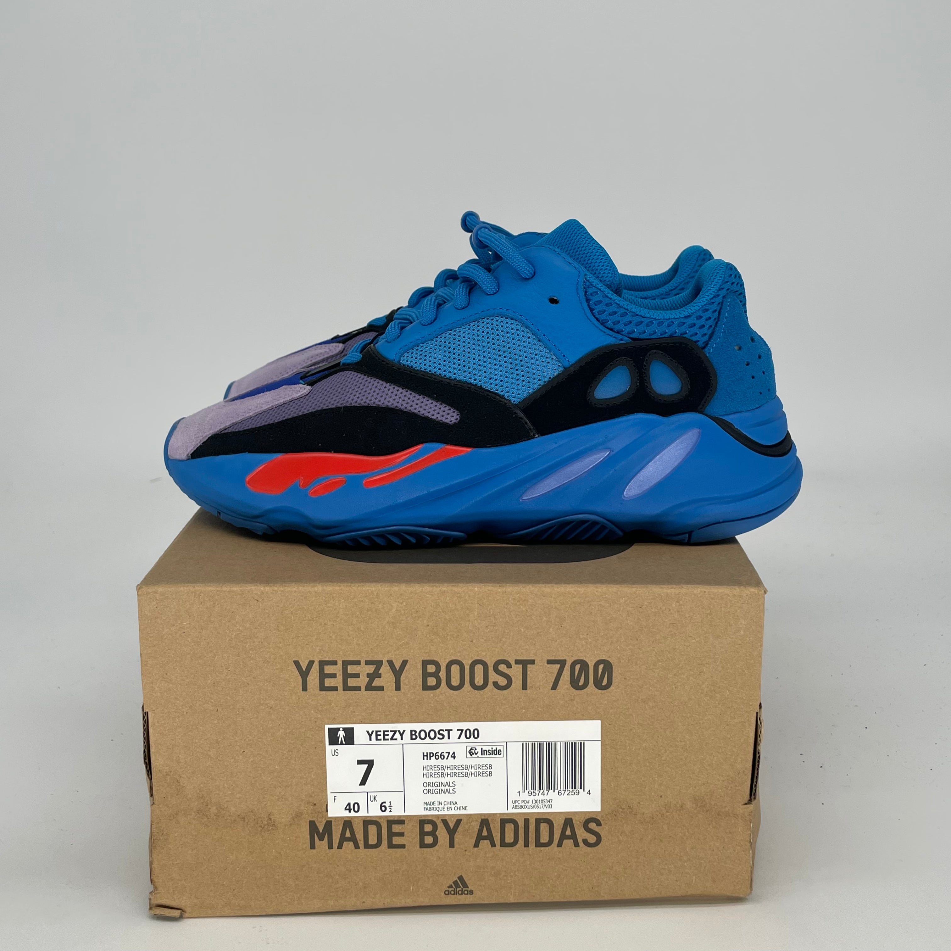 ADIDAS YEEZY 700 HI-RES BLUE HP6674 SIZE 7/8.5W