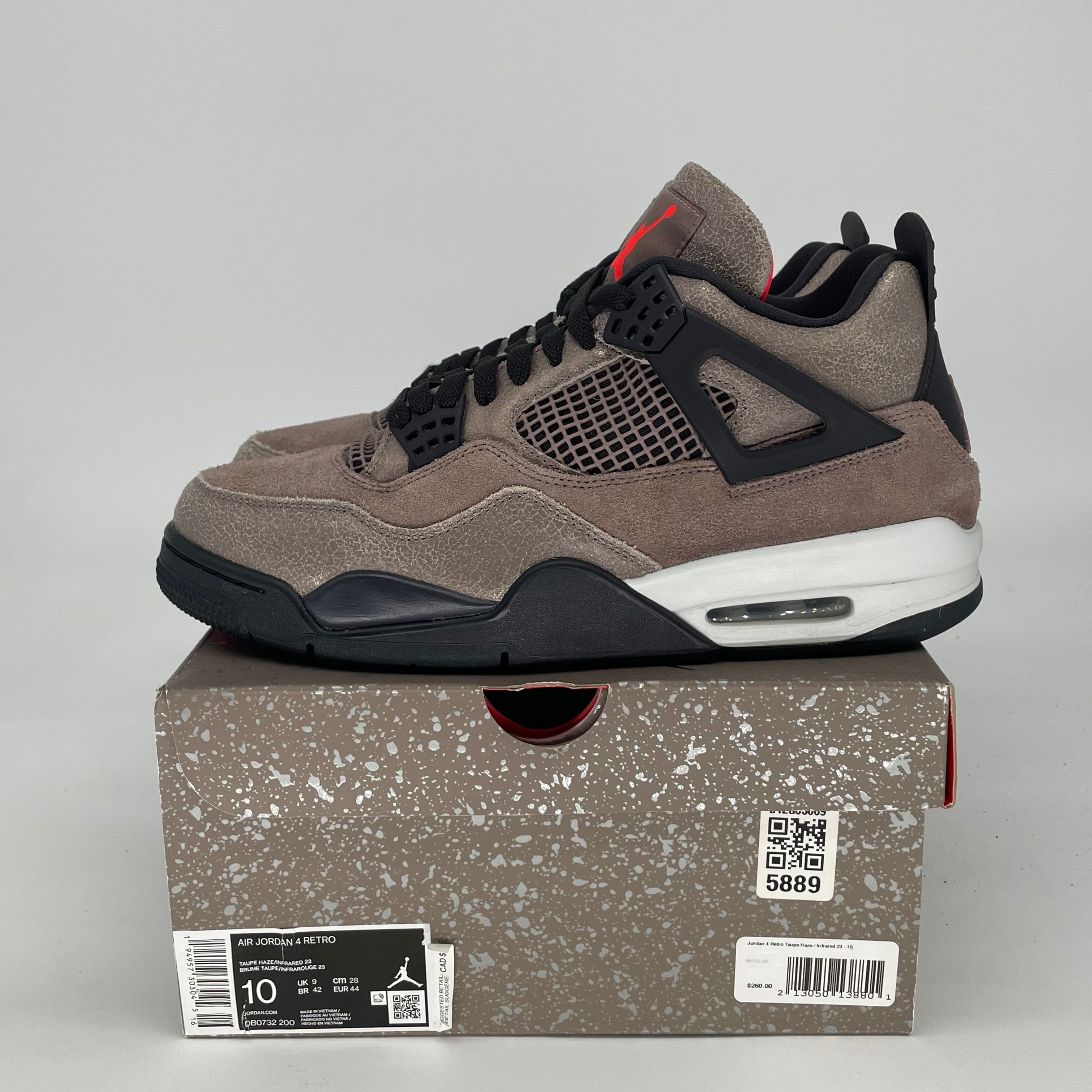 AIR JORDAN 4 TAUPE HAZE DB0732-200 SIZE 10/11.5W