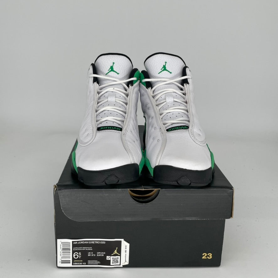 AIR JORDAN 13 LUCKY GREEN SIZE 6.5Y DB6536-113