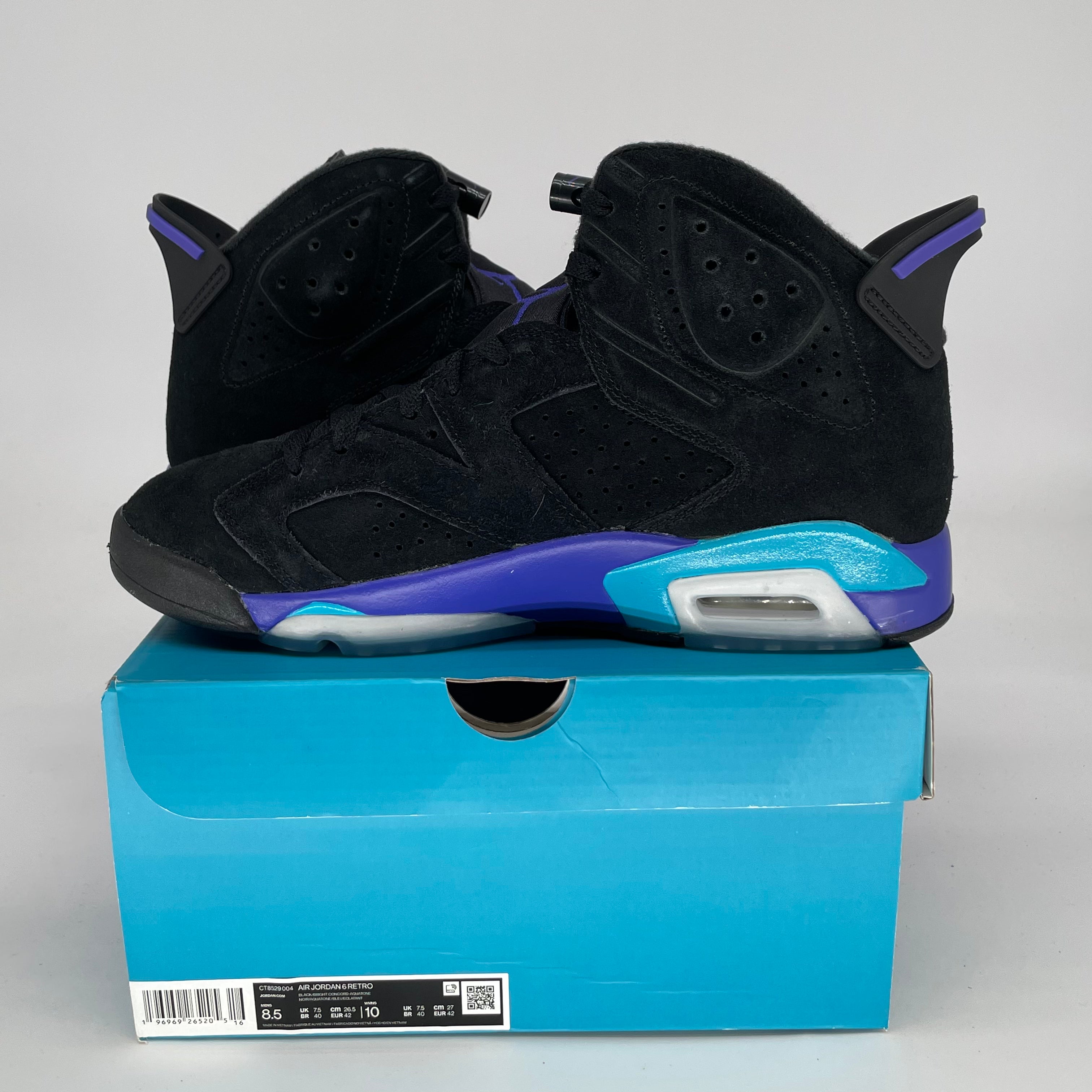 AIR JORDAN 6 AQUA SIZE 8.5/10W CT8529-004