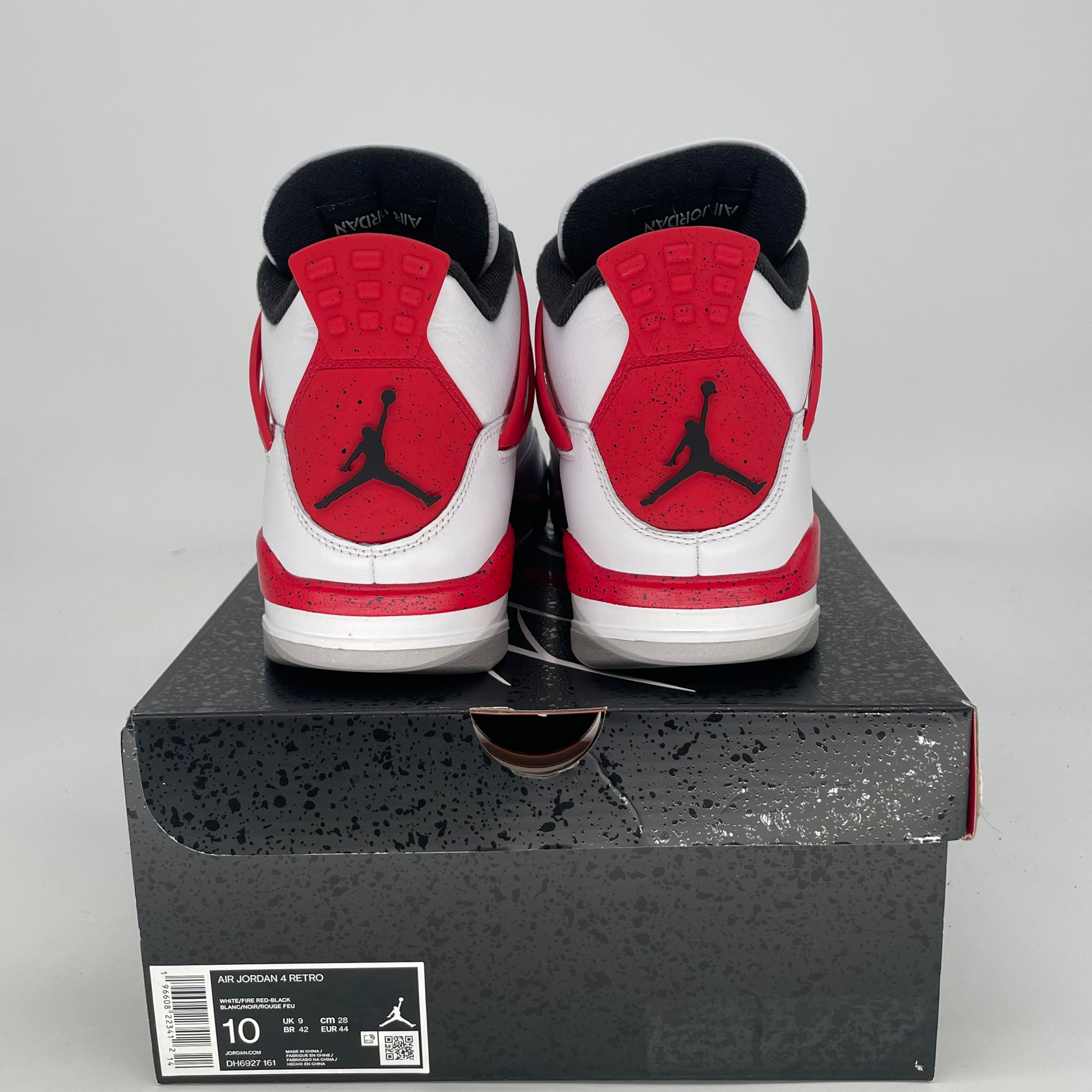 AIR JORDAN 4 RED CEMENT DH6927-161 SIZE 11/12.5W