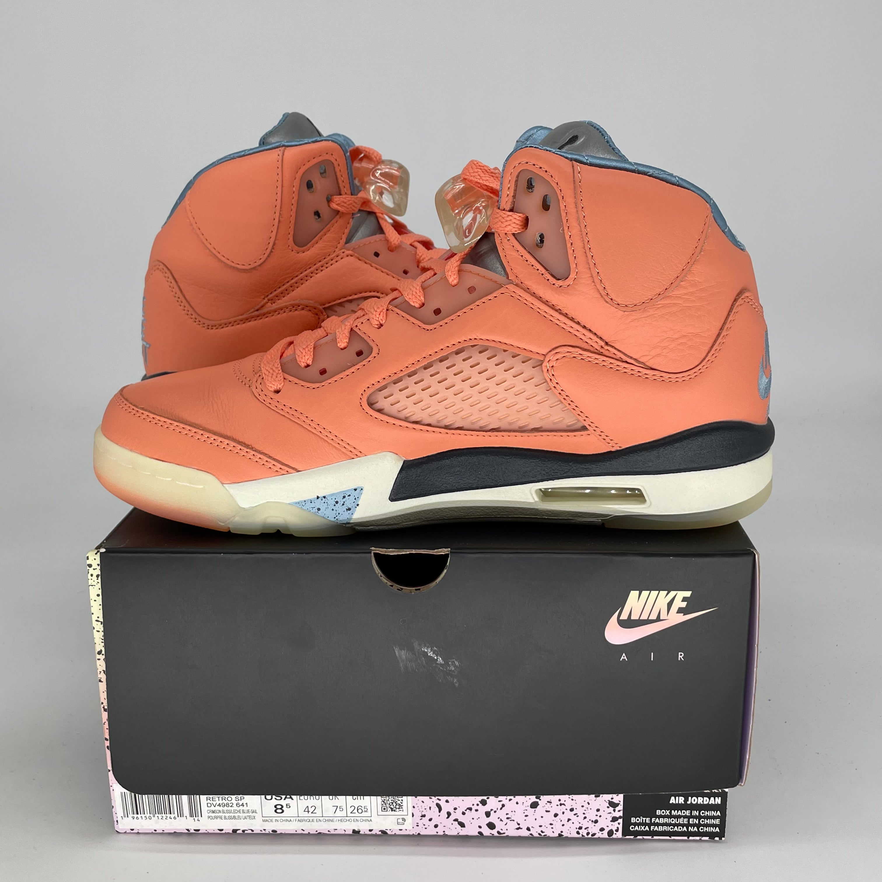 AIR JORDAN 5 DJ KALED WE THE BEST CRIMSON BLISS SIZE 8.5/10W DV4982-641