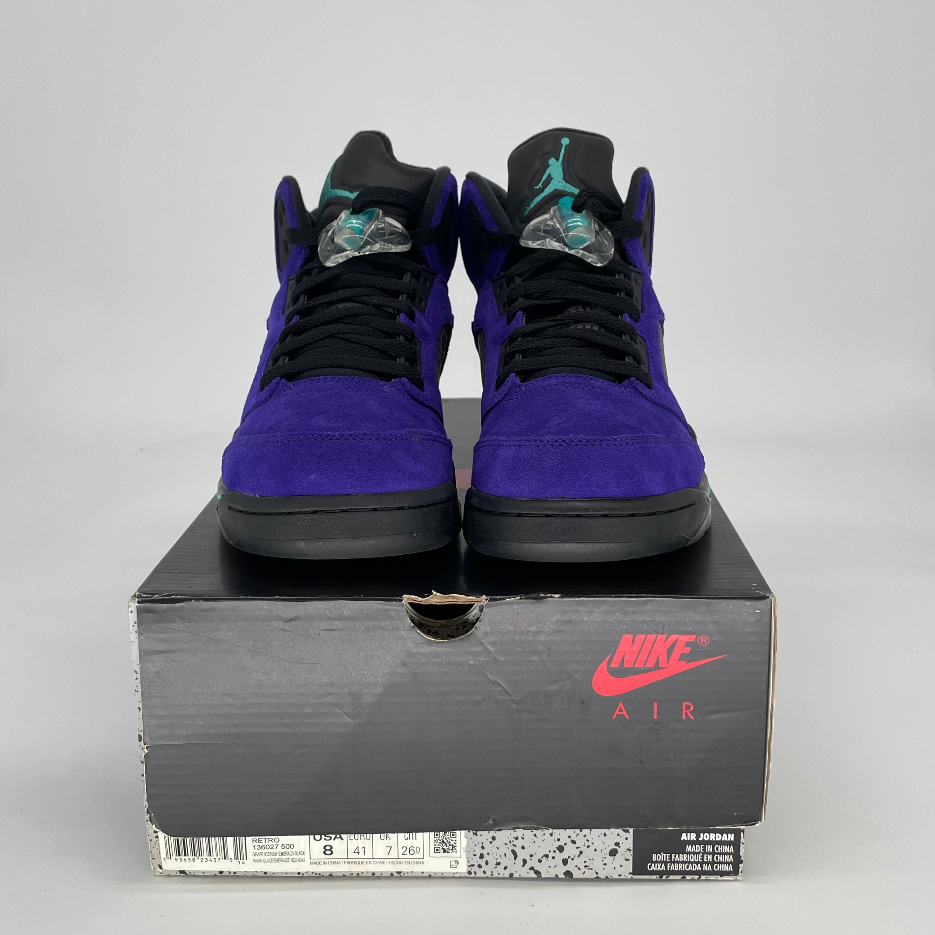AIR JORDAN 5 ALTERNATE GRAPE SIZE 8/9.5W 136027-500