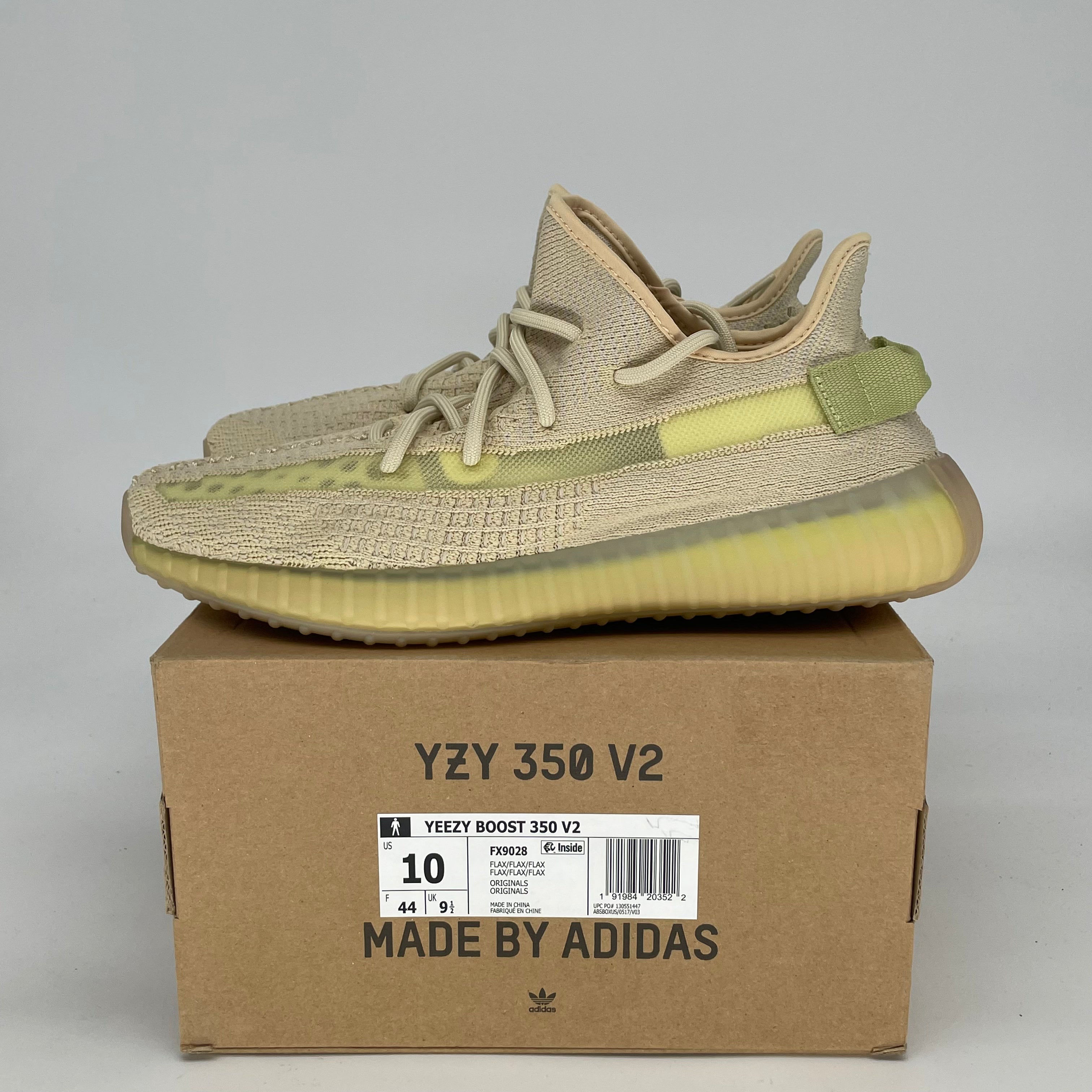ADIDAS YEEZY 350 V2 FLAX FX9028 SIZE 10/11.5W