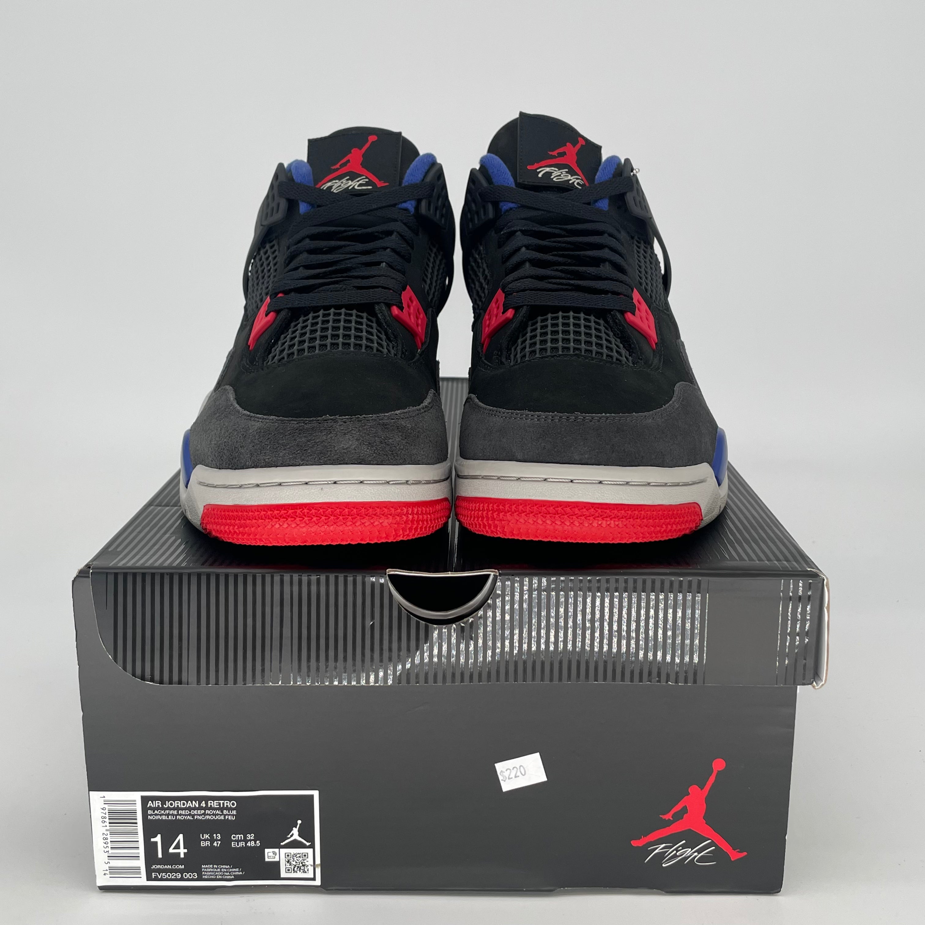 AIR JORDAN 4 RARE AIR GOLD LETTERING FV5029-003 SIZE 14/15.5W