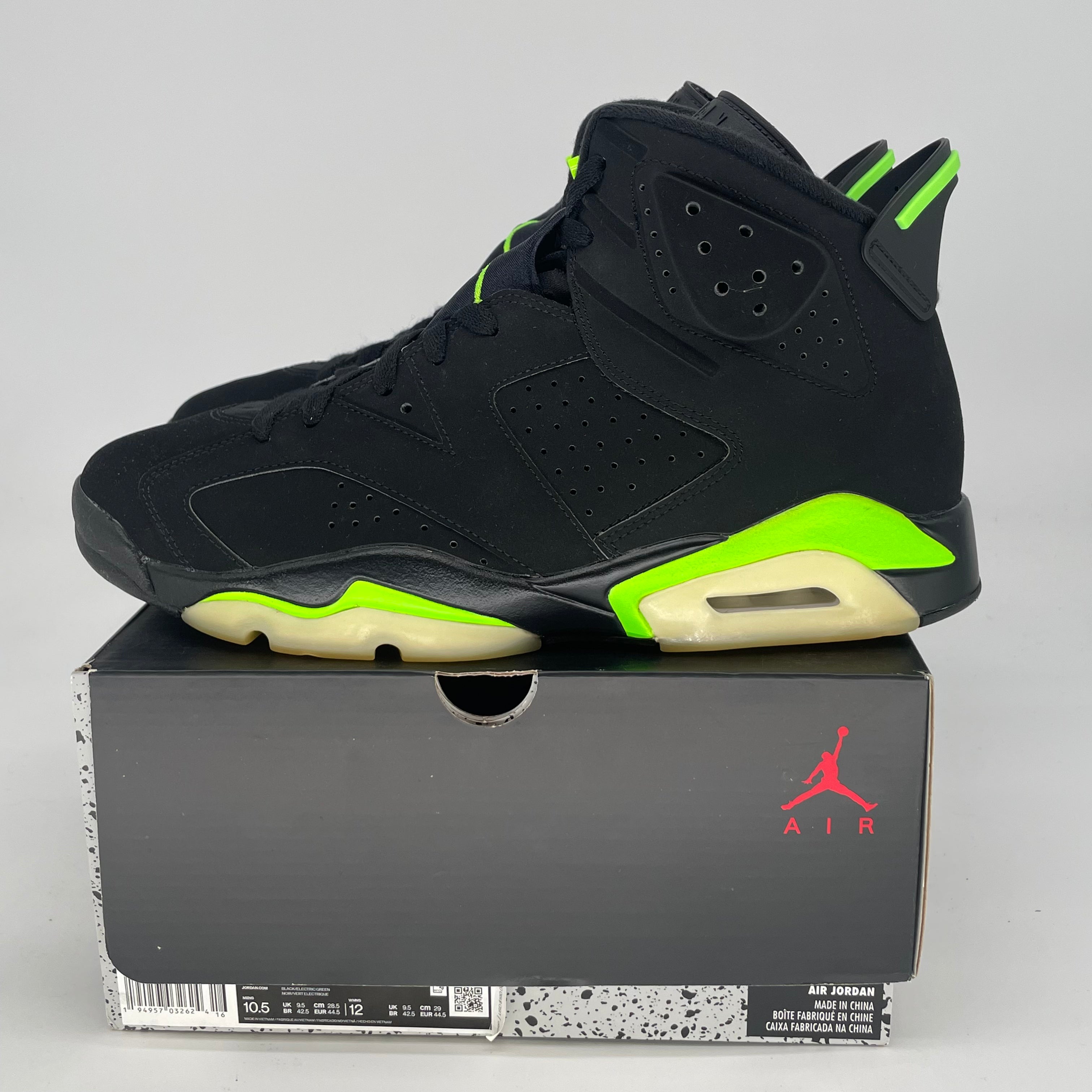 AIR JORDAN 6 ELECTRIC GREEN CT8529-003 SIZE 10.5/12W