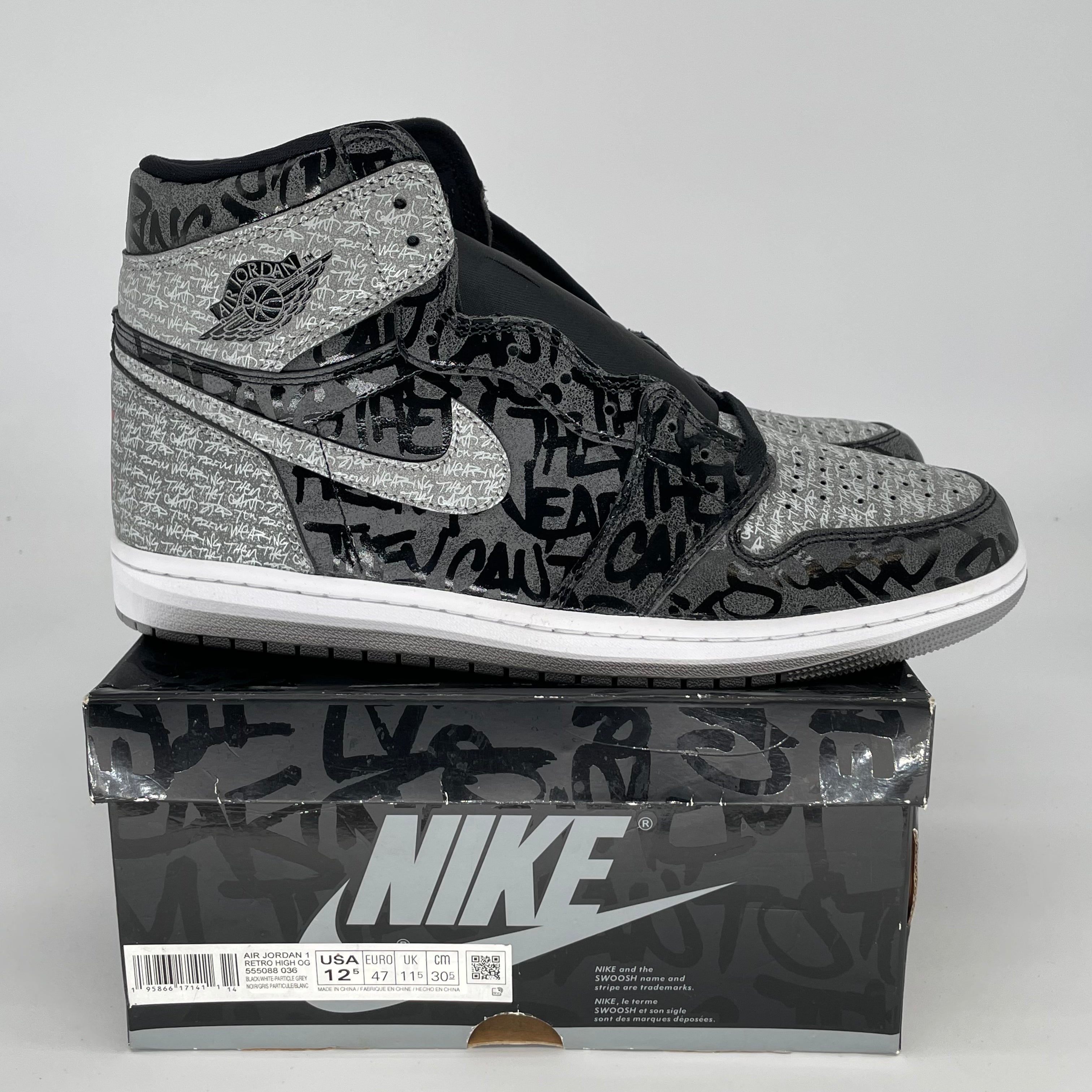 AIR JORDAN 1 REBELLIONAIRE SIZE 12.5 555088-036