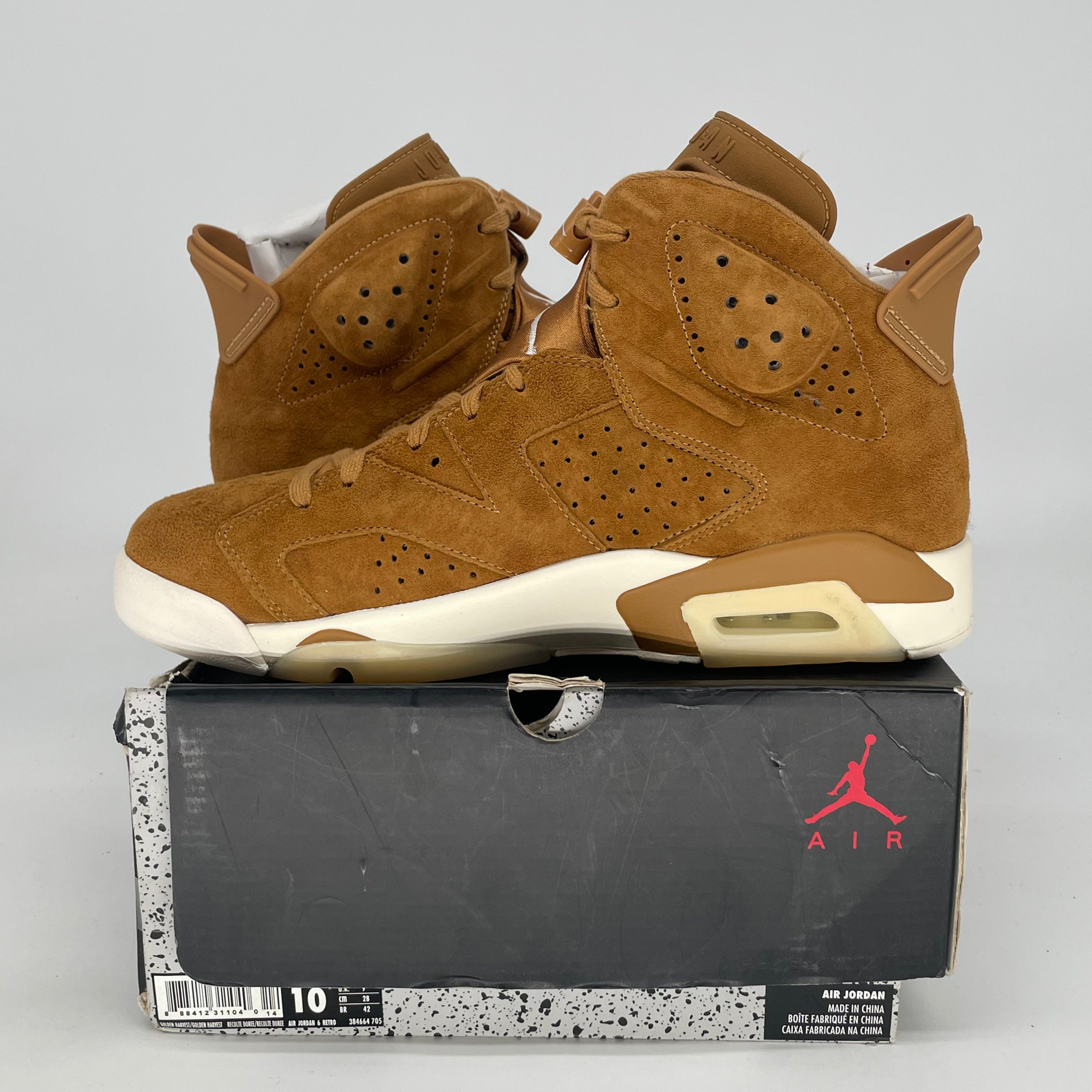 AIR JORDAN 6 WHEAT 384664-705 SIZE 10/11.5W
