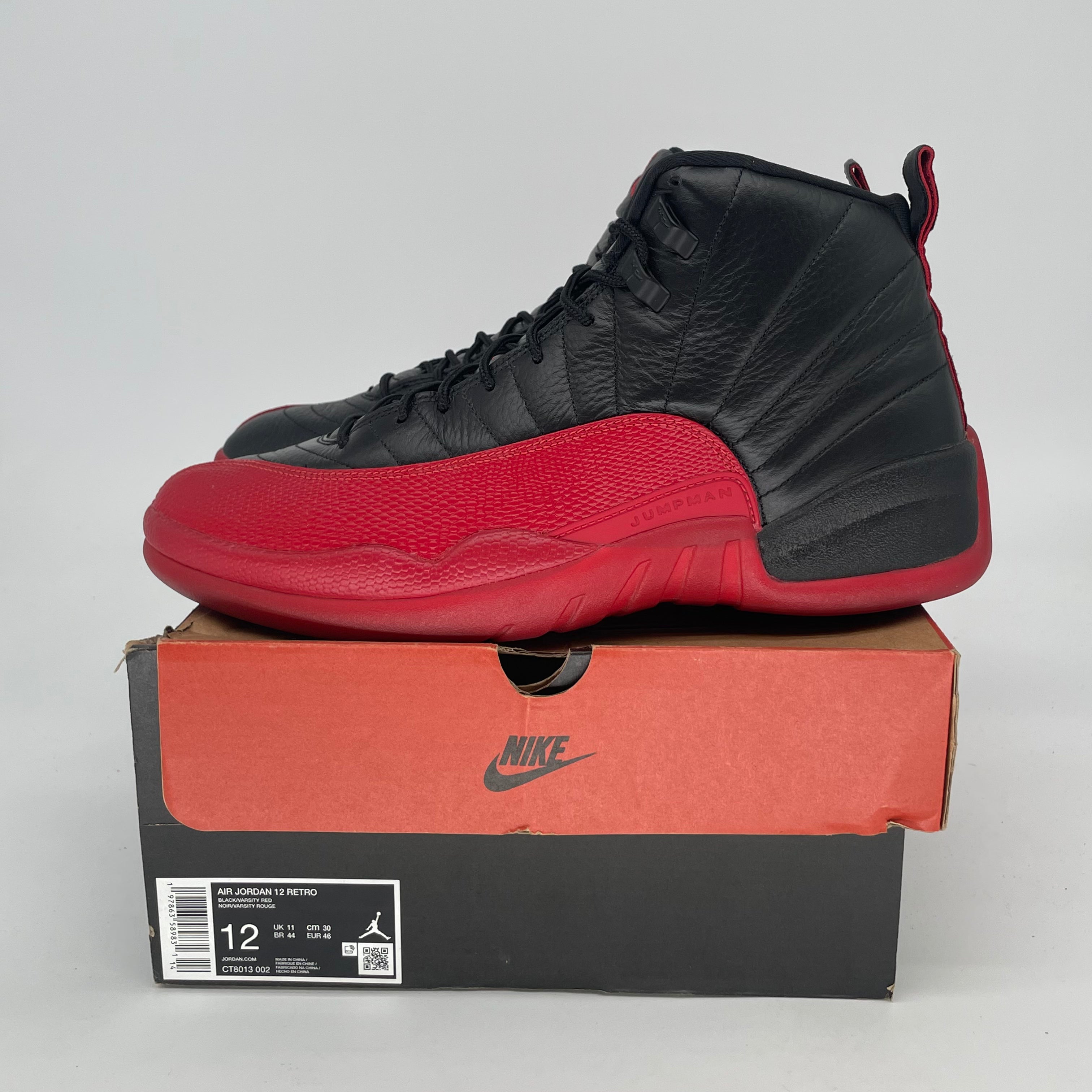 AIR JORDAN 12 FLU GAME CT8013-002 SIZE 12/13.5W