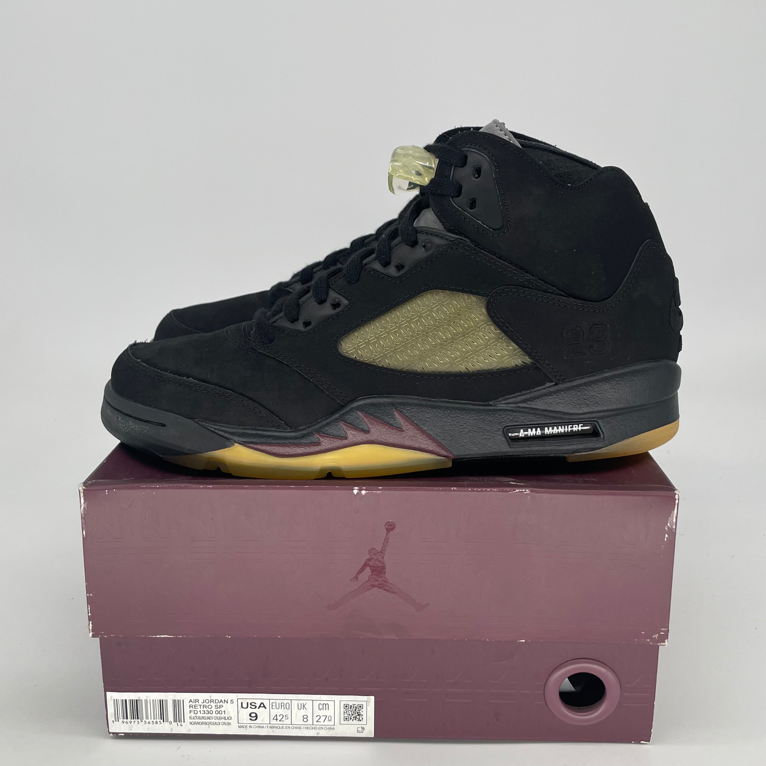 AIR JORDAN 5 A MA MANIERE DUSK FD1330-001 SIZE 9/10.5W