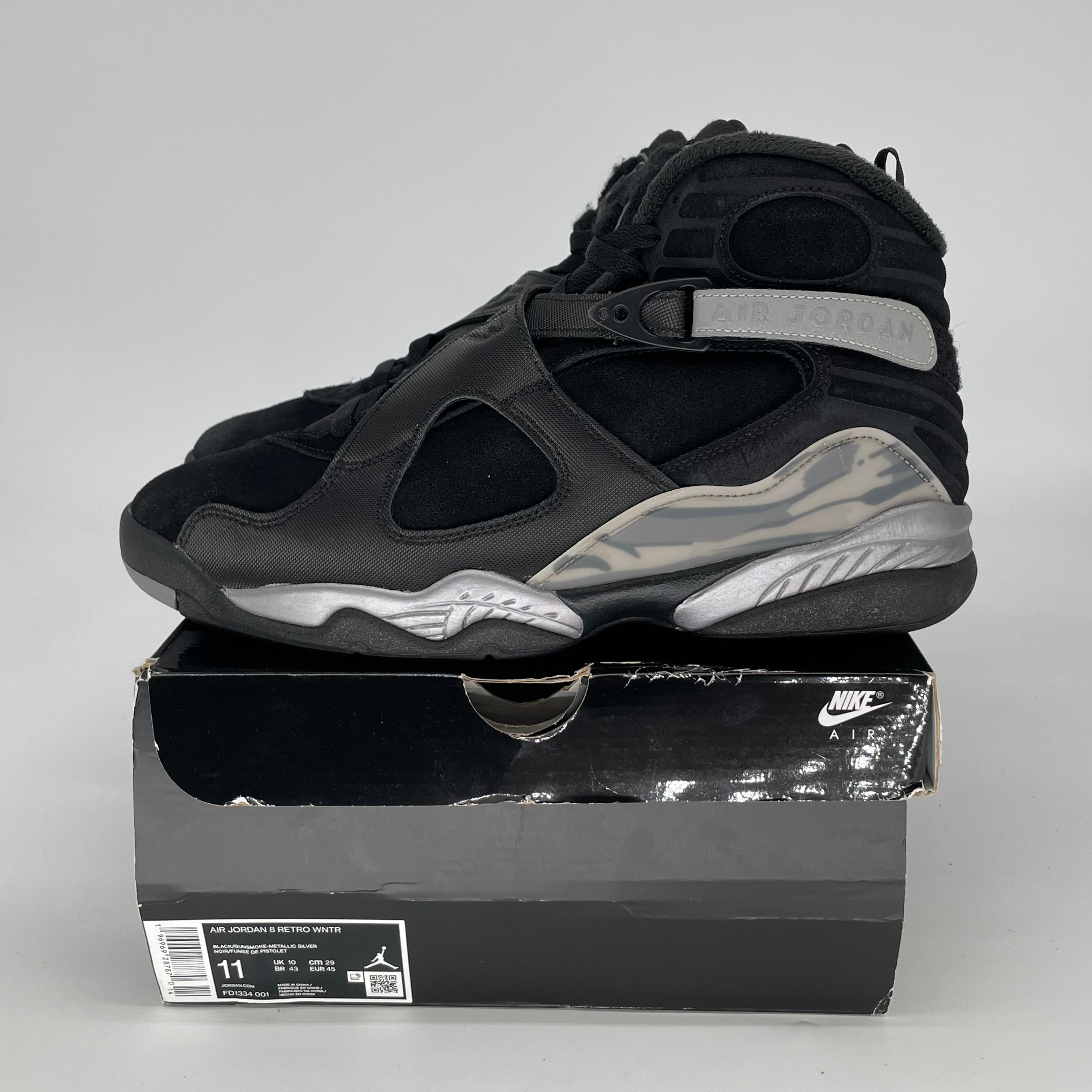AIR JORDAN 8 WINTERIZED GUNSMOKE SIZE 11/12.5W FD1334-001