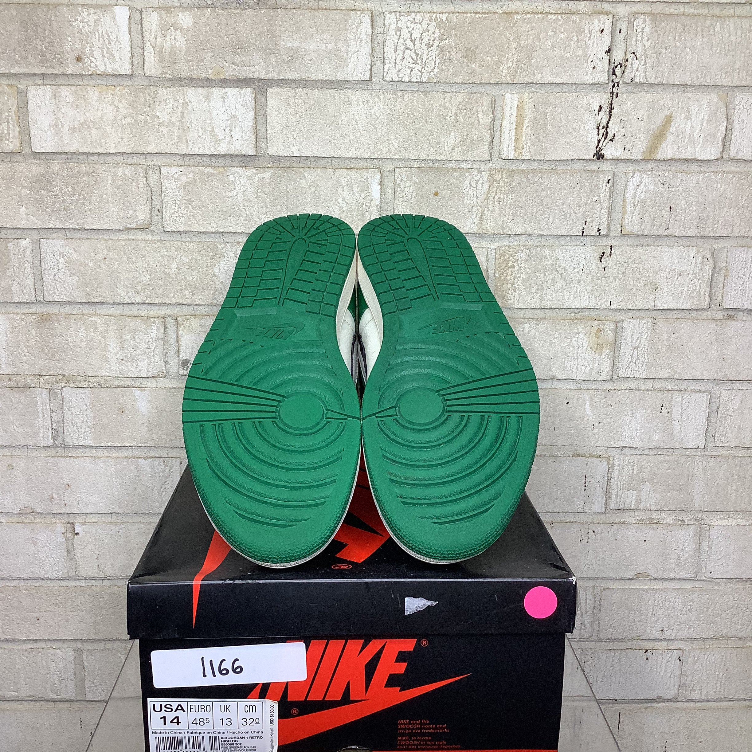 Air Jordan 1 Pine Green Size 14 555088-302