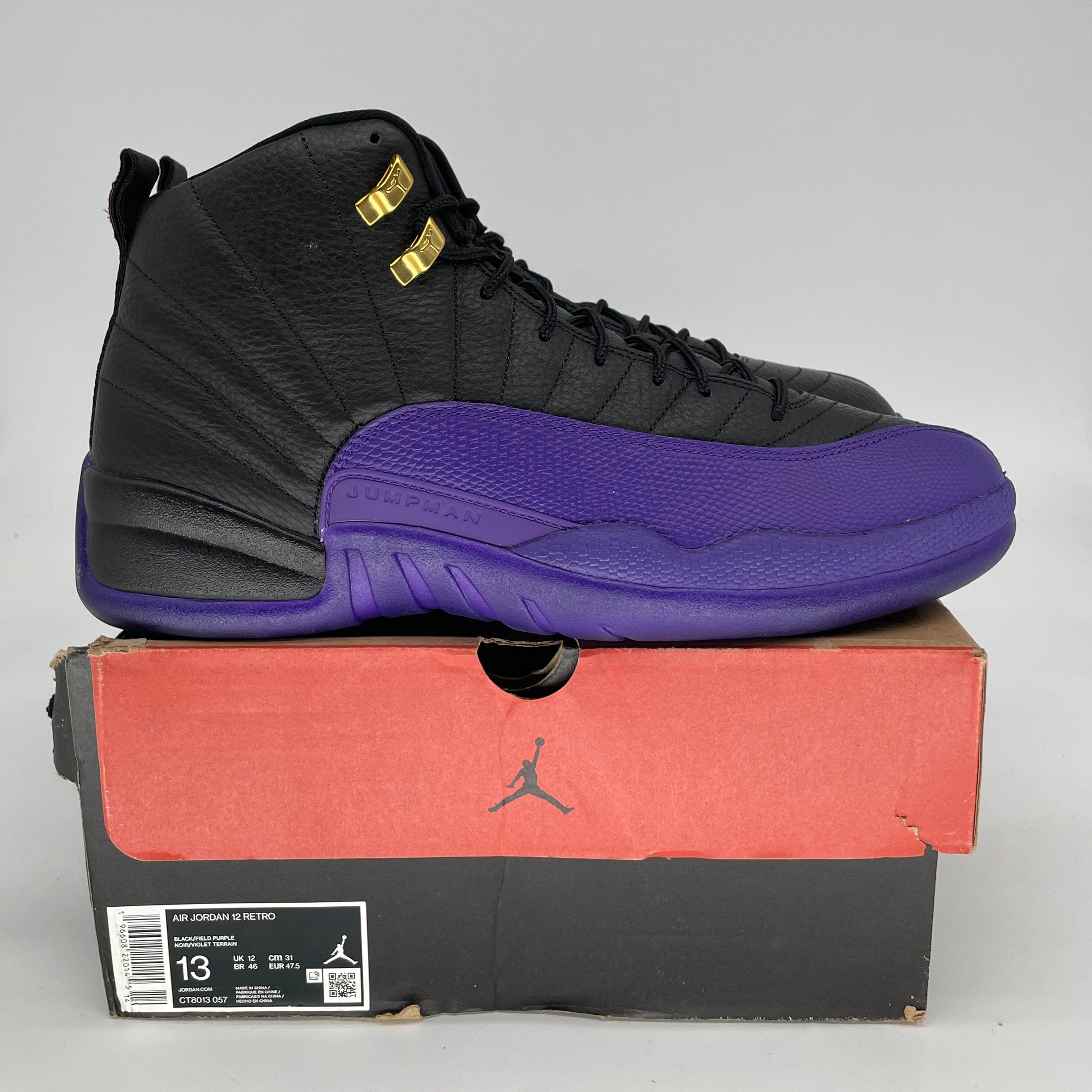 AIR JORDAN 12 FIELD PURPLE SIZE 13 CT8013-057