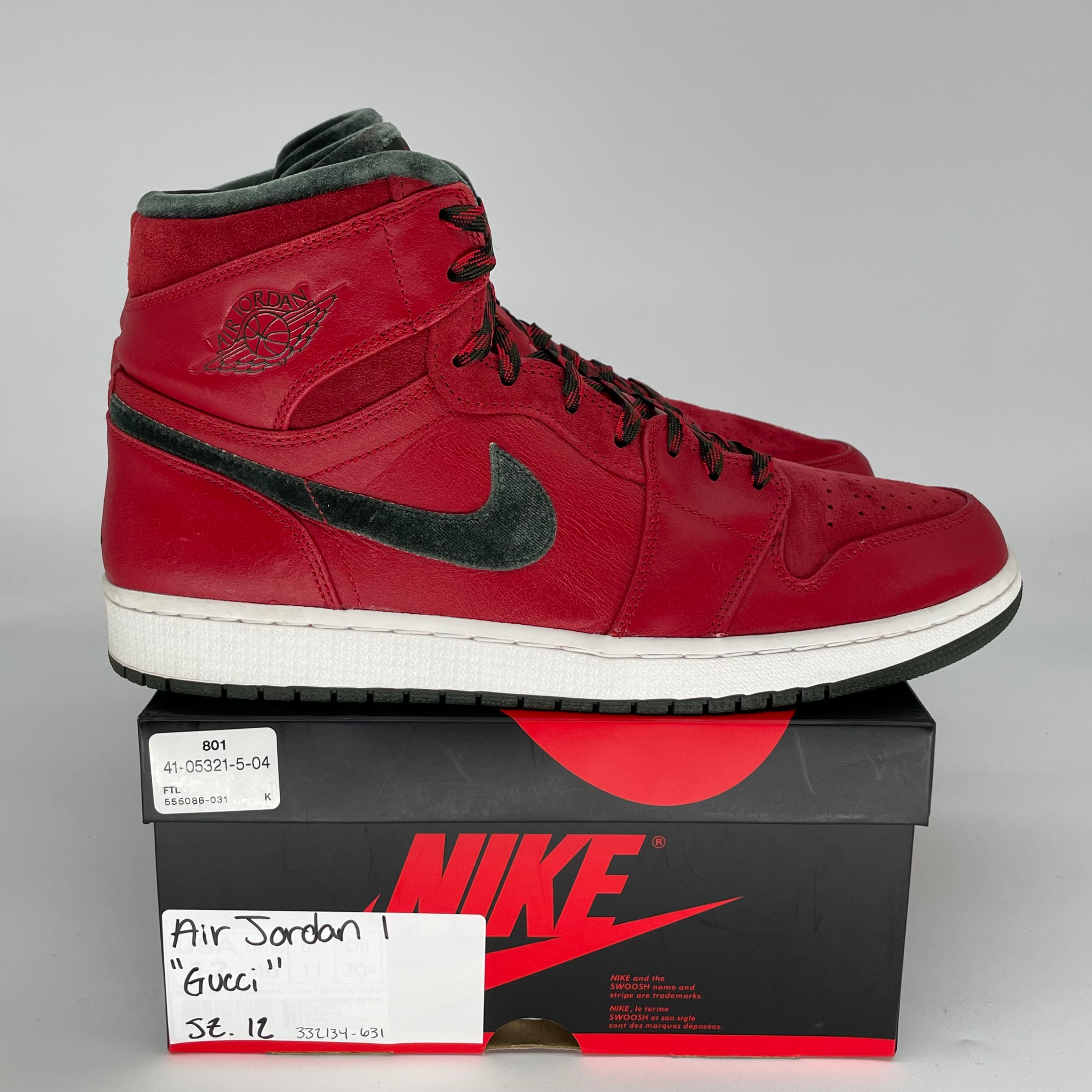 AIR JORDAN 1 GUCCI SIZE 12 332134-631