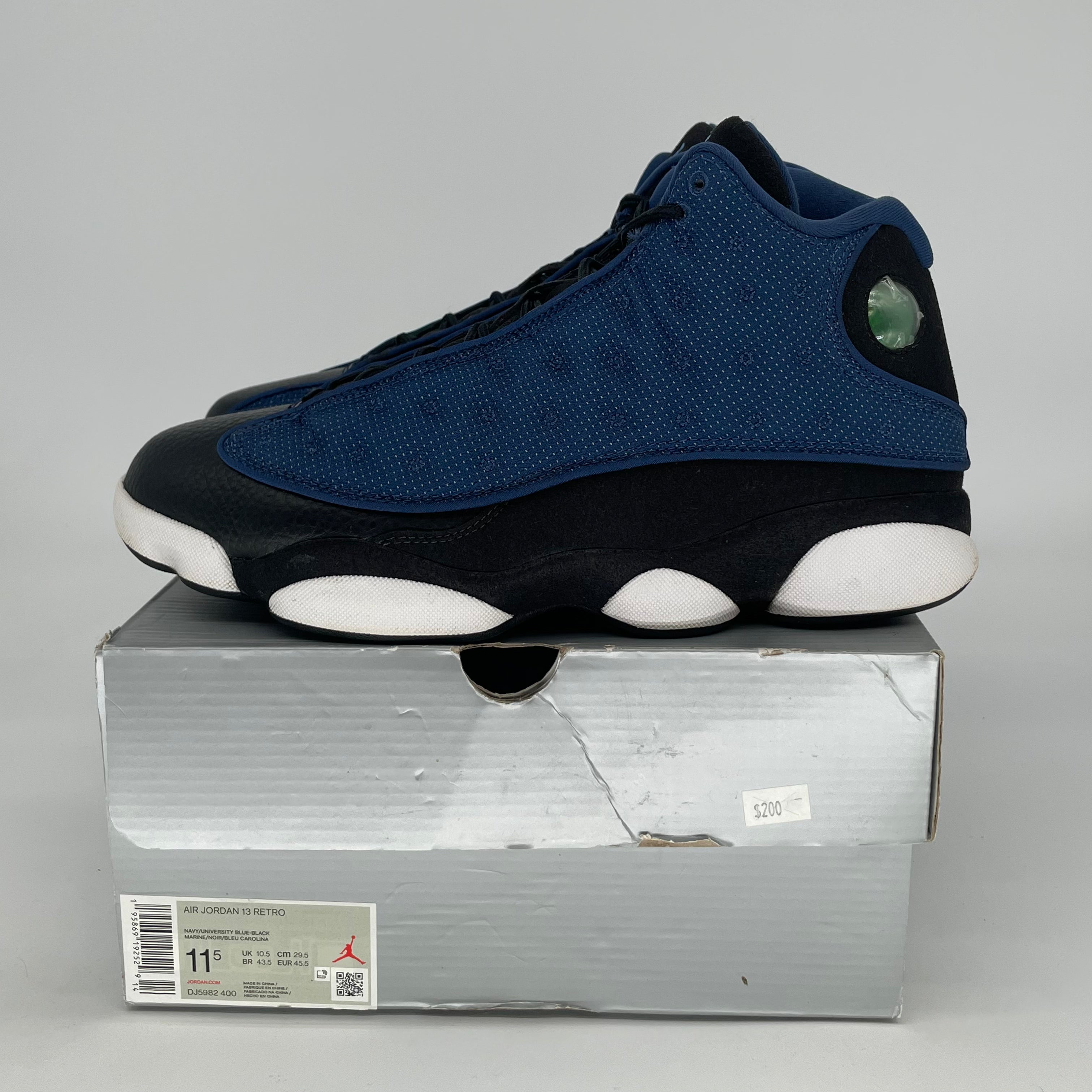 AIR JORDAN 13 BRAVE BLUE DJ5982-400 SIZE 11.5/13W