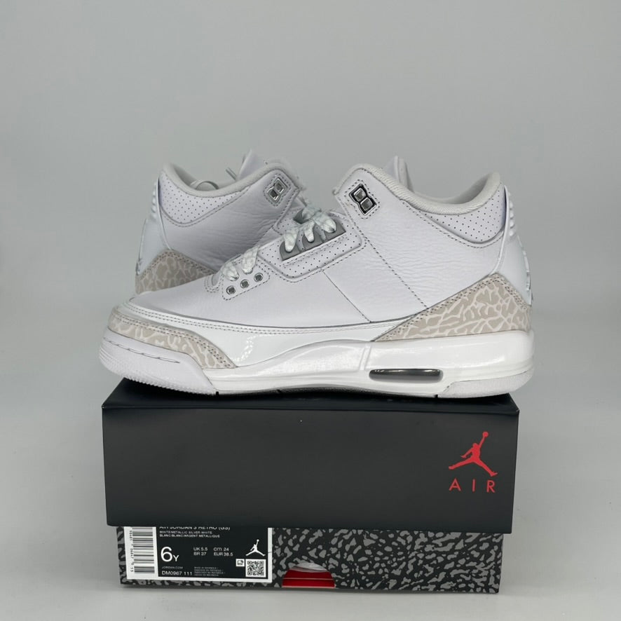 AIR JORDAN 3 PURE MONEY DM0967-111 SIZE 6/7.5W
