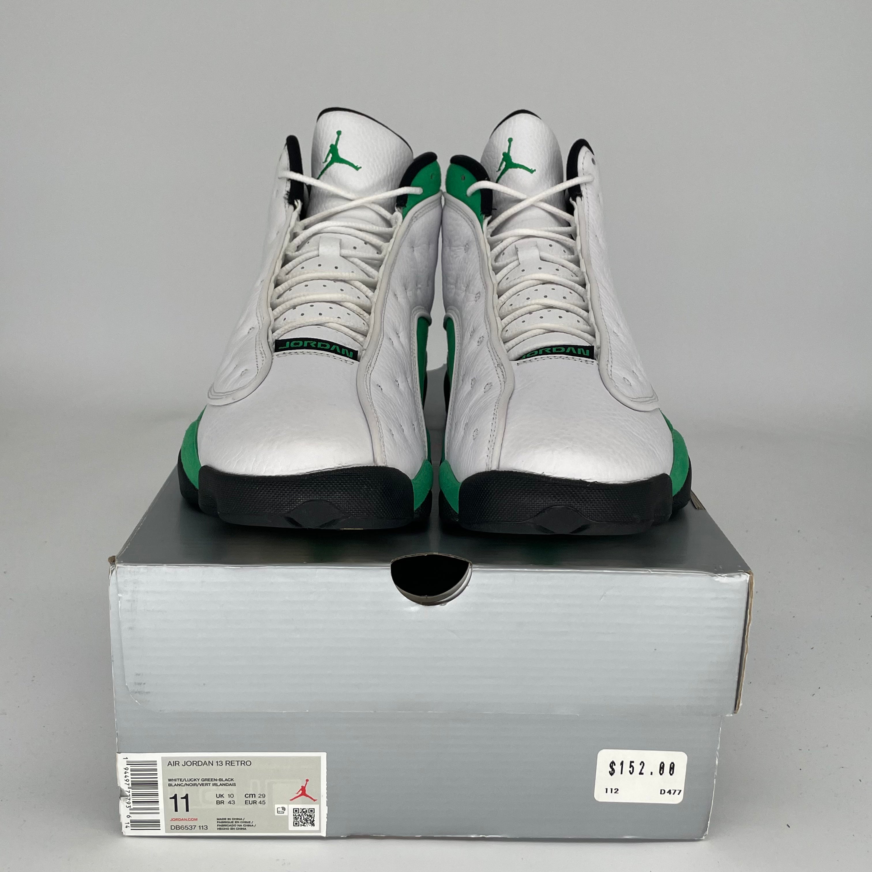 AIR JORDAN 13 LUCKY GREEN SIZE 11 DB6537-113