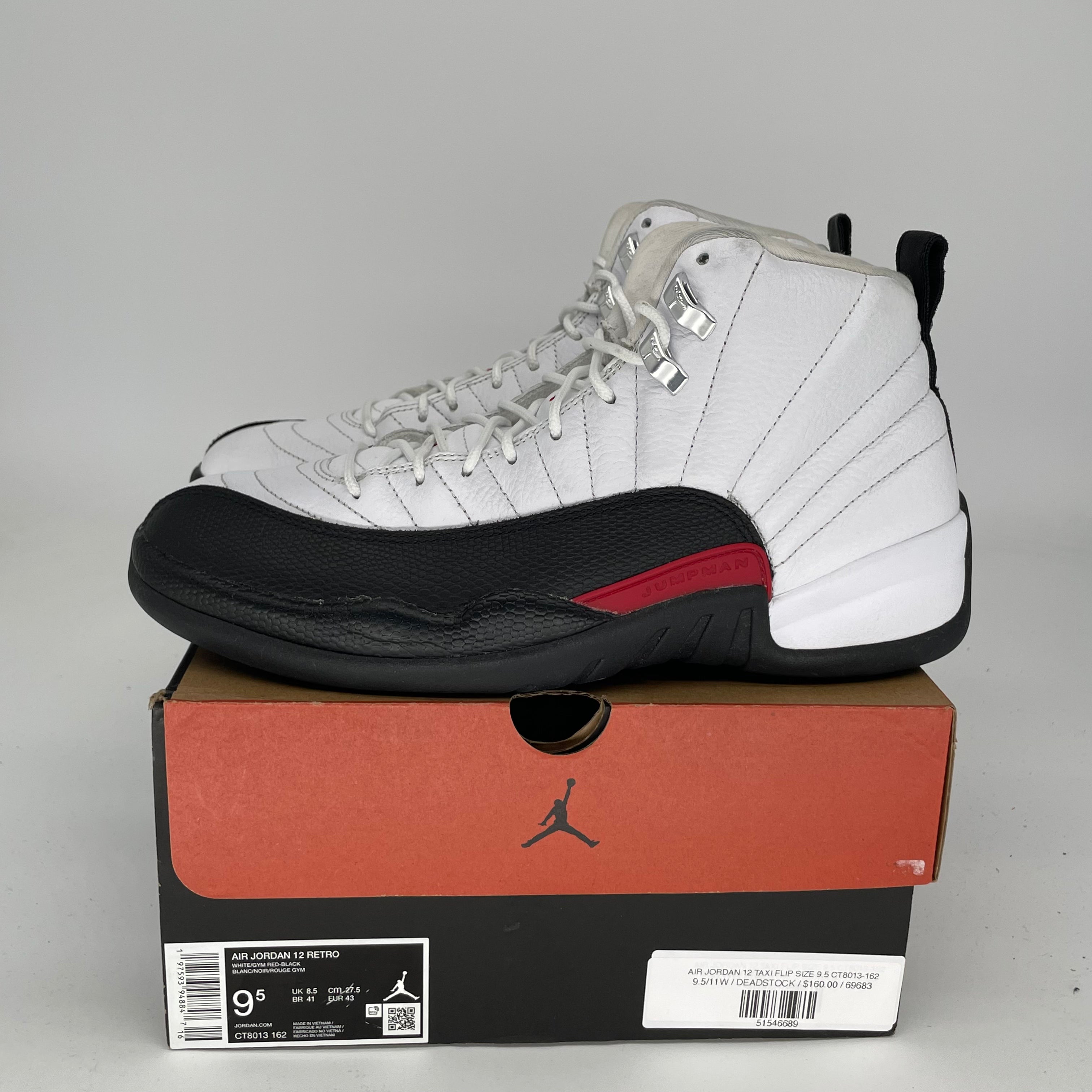 AIR JORDAN 12 TAXI FLIP SIZE 9.5 CT8013-162