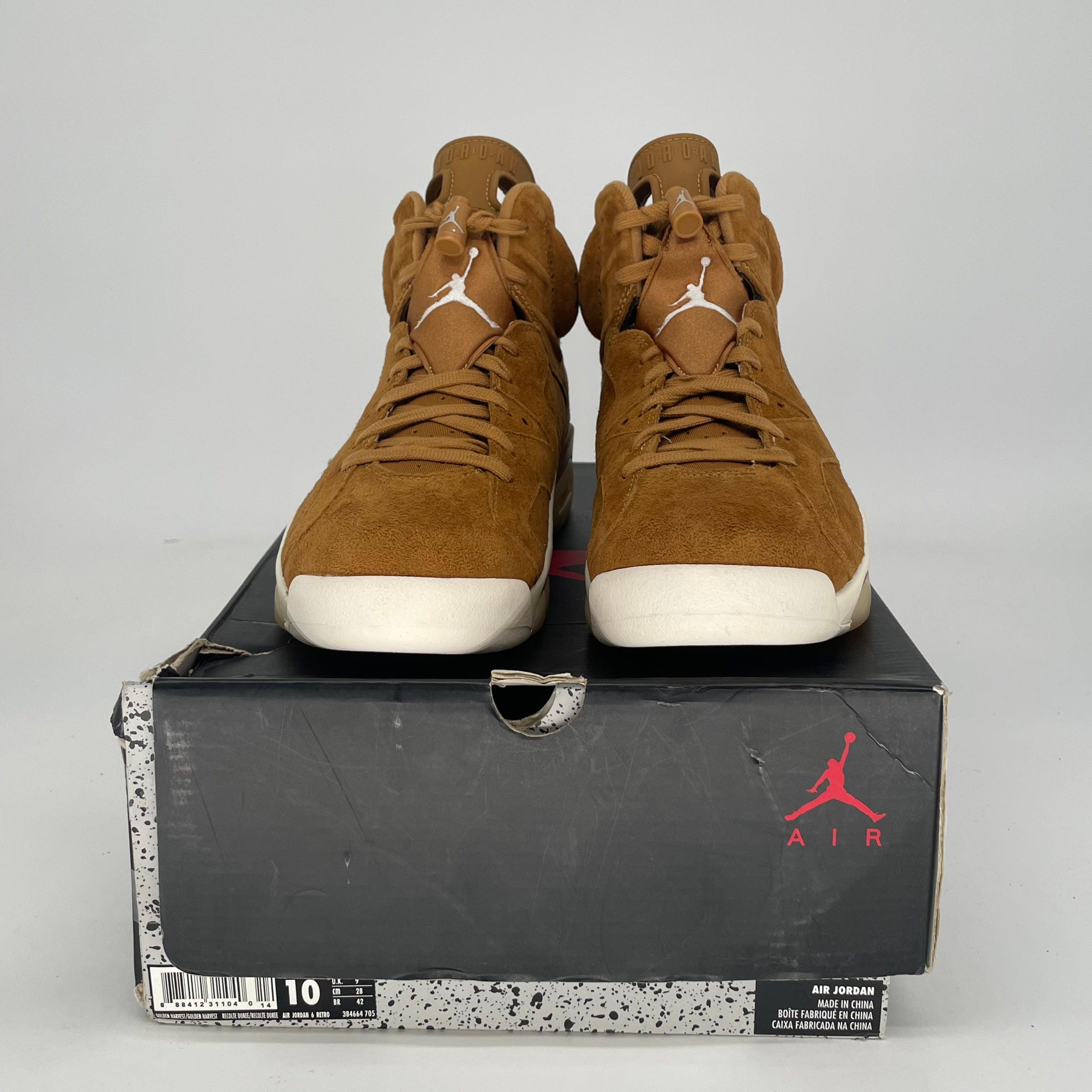 AIR JORDAN 6 WHEAT 384664-705 SIZE 10/11.5W