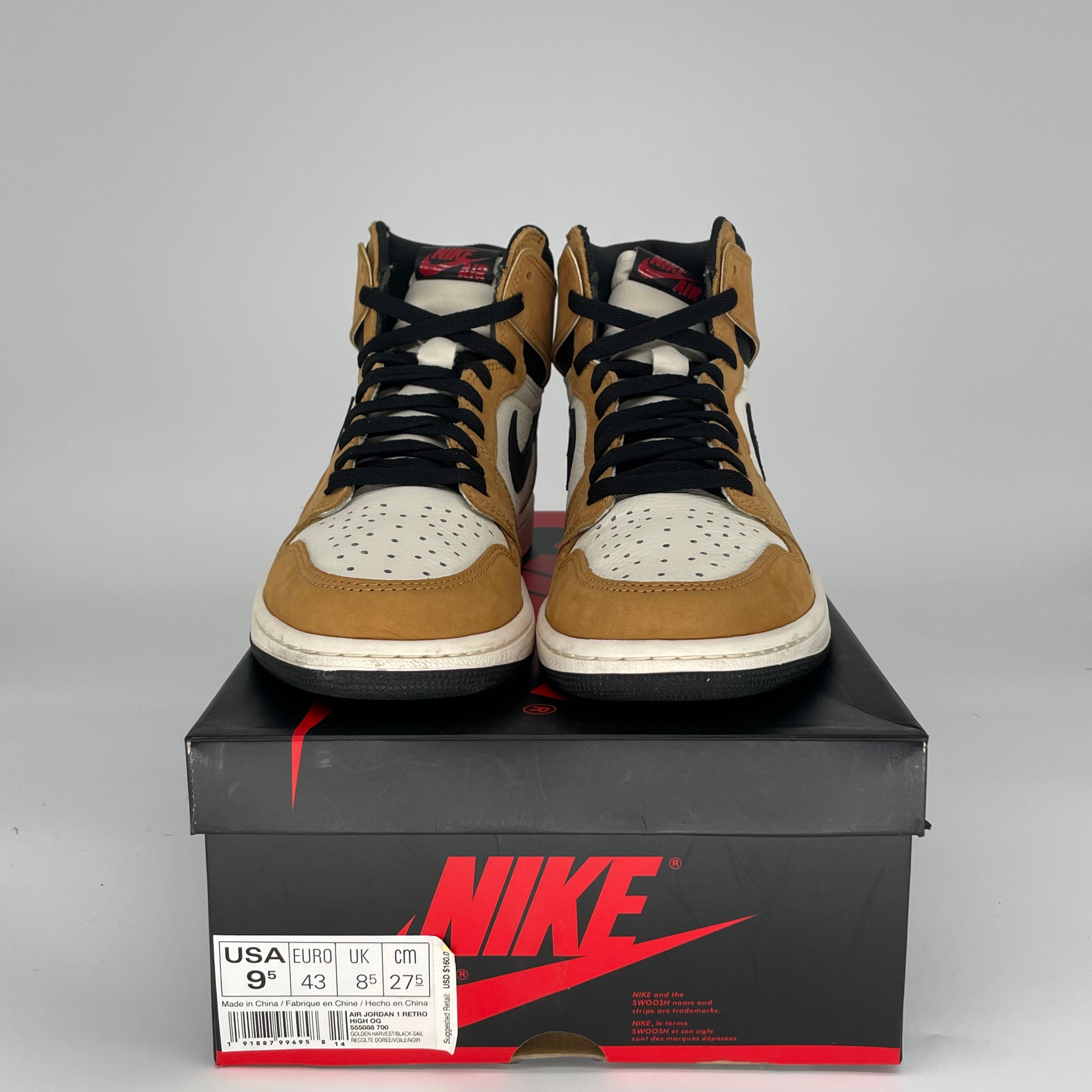 AIR JORDAN 1 ROOKIE OF THE YEAR SIZE 9.5 555088-700