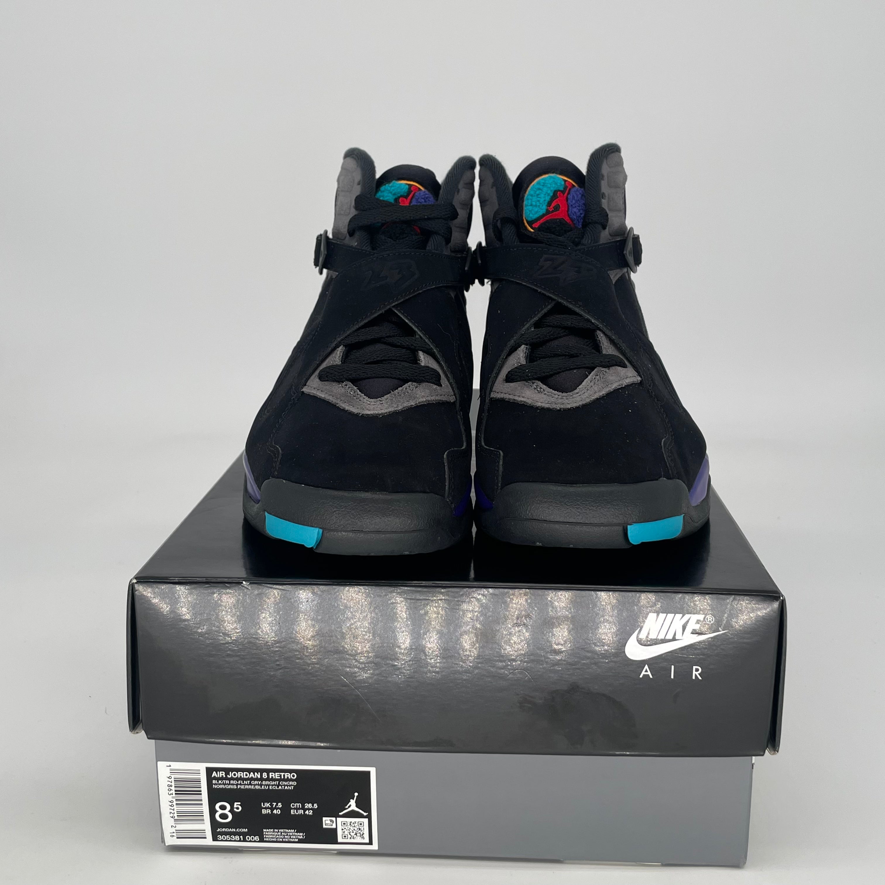 AIR JORDAN 8 AQUA 305381-006 SIZE 8.5/10W
