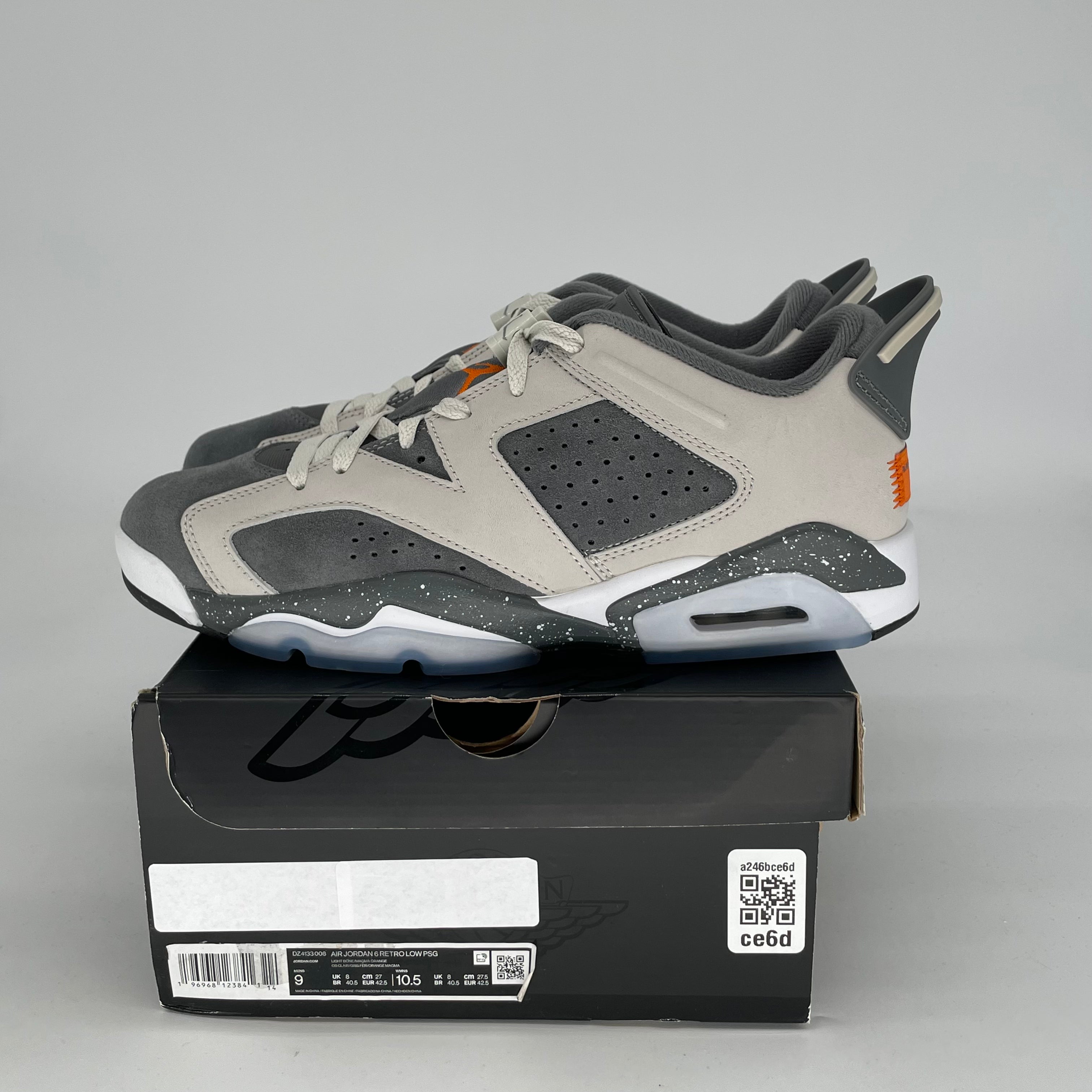 AIR JORDAN 6 LOW PSG SIZE 9/10.5W DZ4133-008