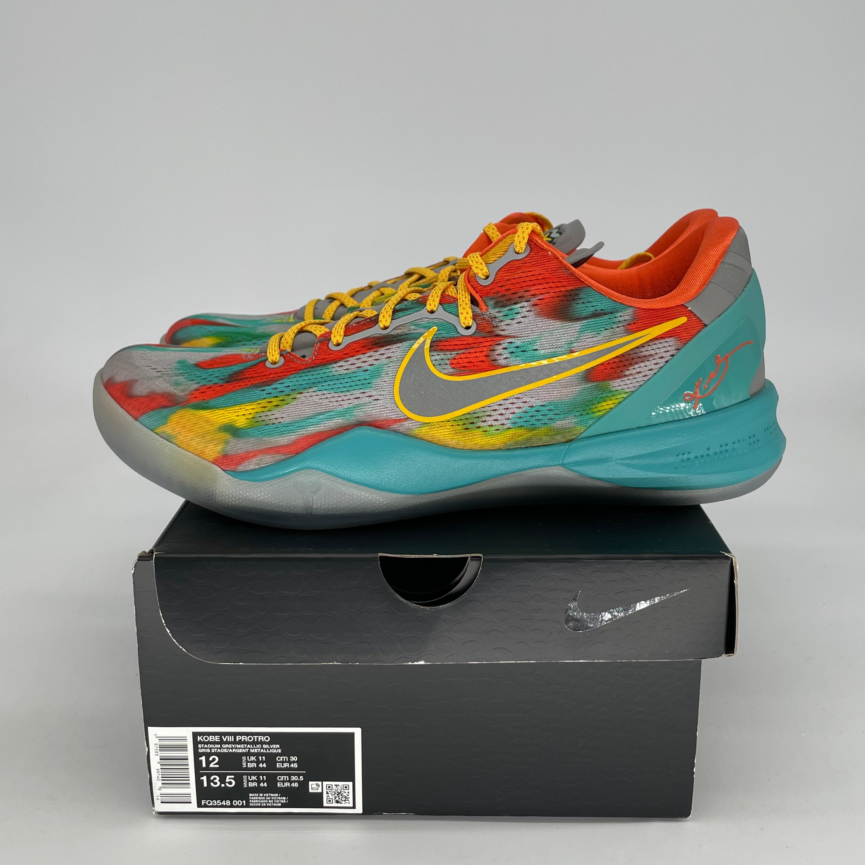 NIKE KOBE 8 VENICE BEACH SIZE 12/13.5W FQ3548-001