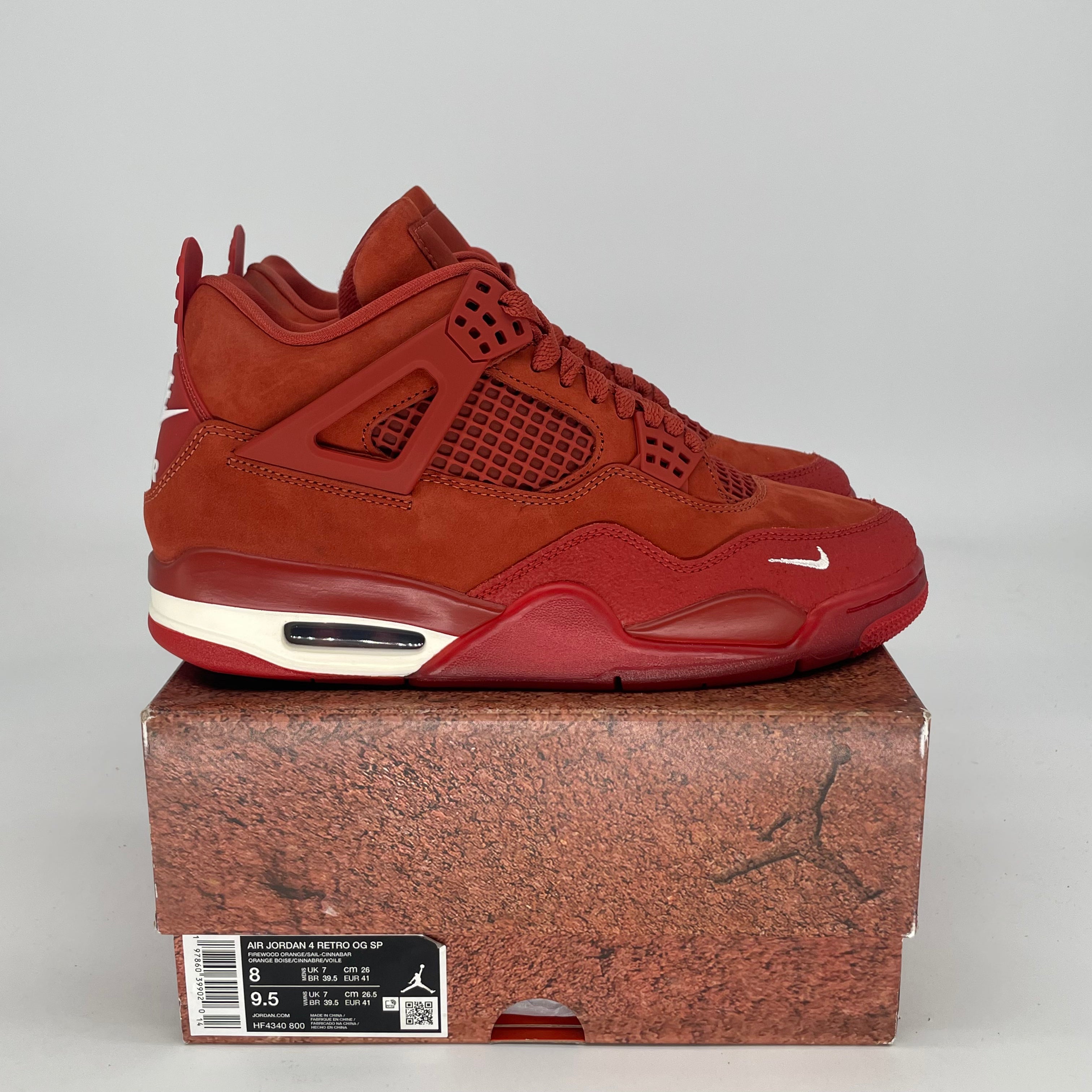 AIR JORDAN 4 BRICK BY BRICK HF4340-800 SIZE 8/9.5W