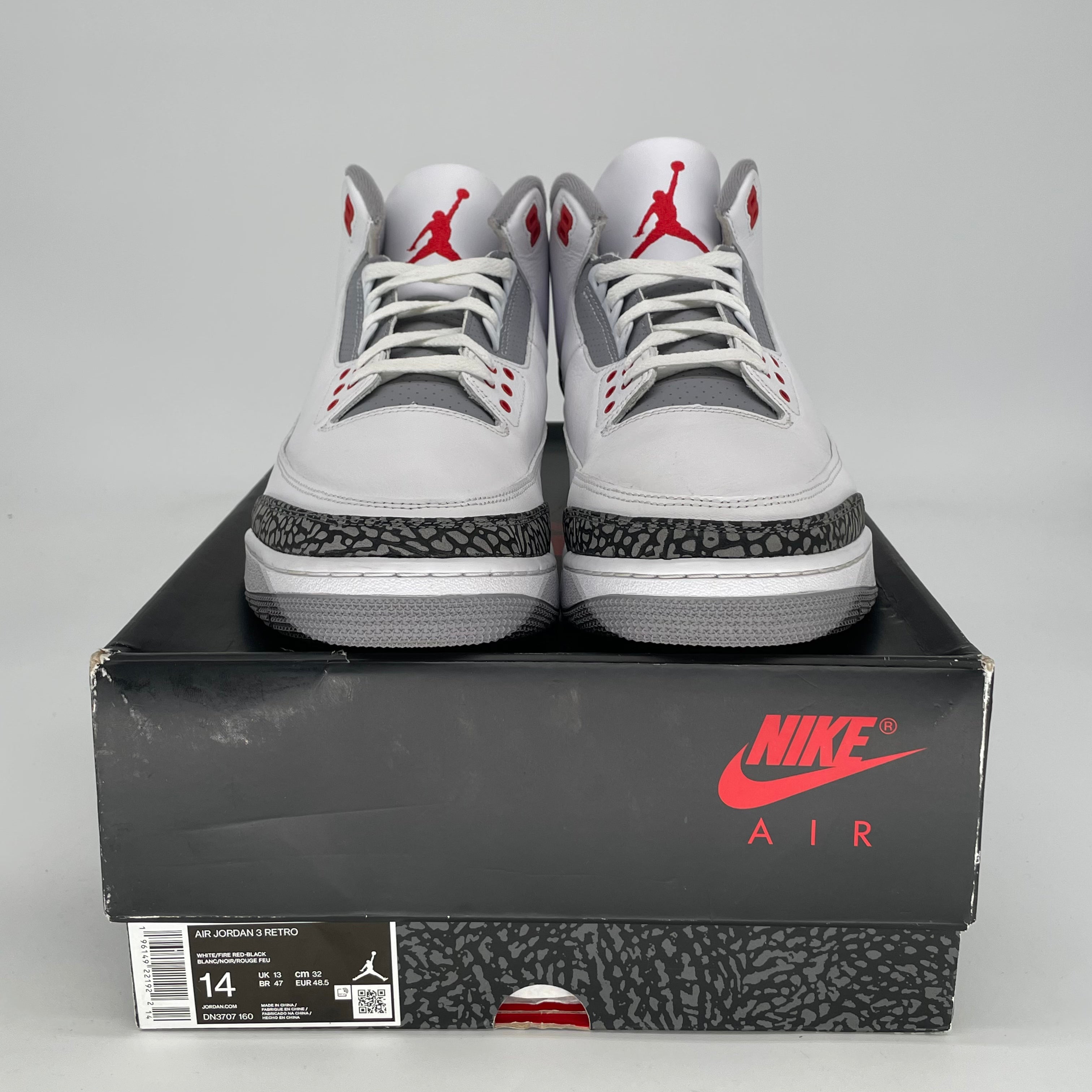 AIR JORDAN 3 FIRE RED SIZE 14 DN3707-160