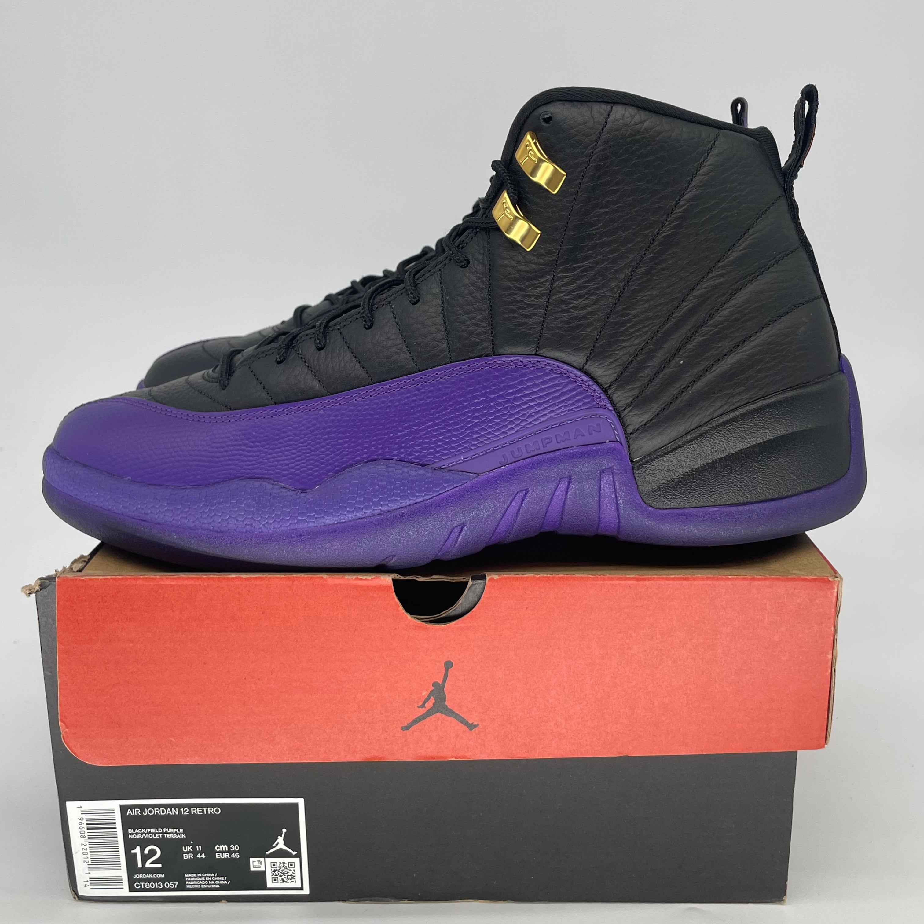 AIR JORDAN 12 FIELD PURPLE CT8013-057 SIZE 12/13.5W