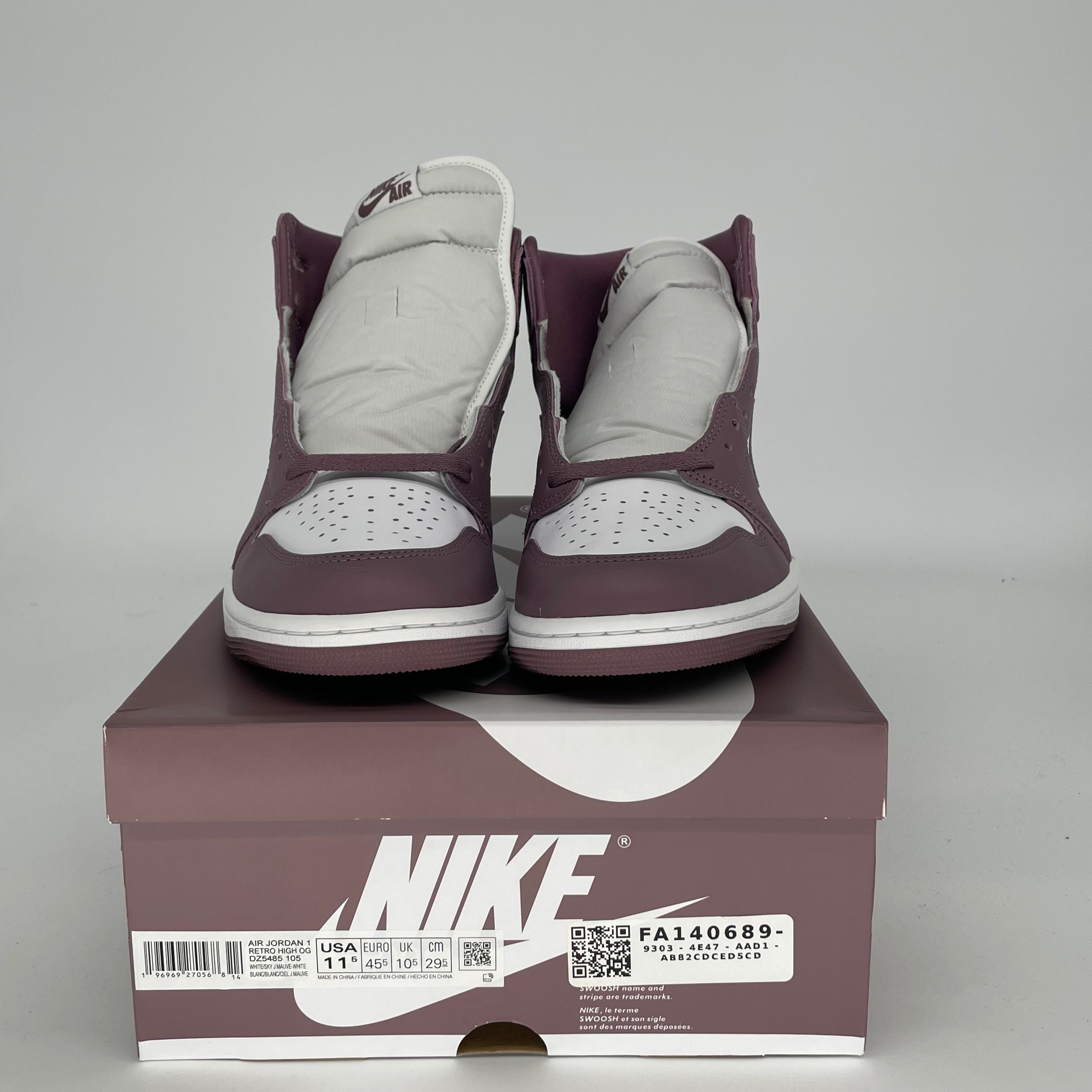 AIR JORDAN 1 MAUVE SIZE 11.5 DZ5485-105