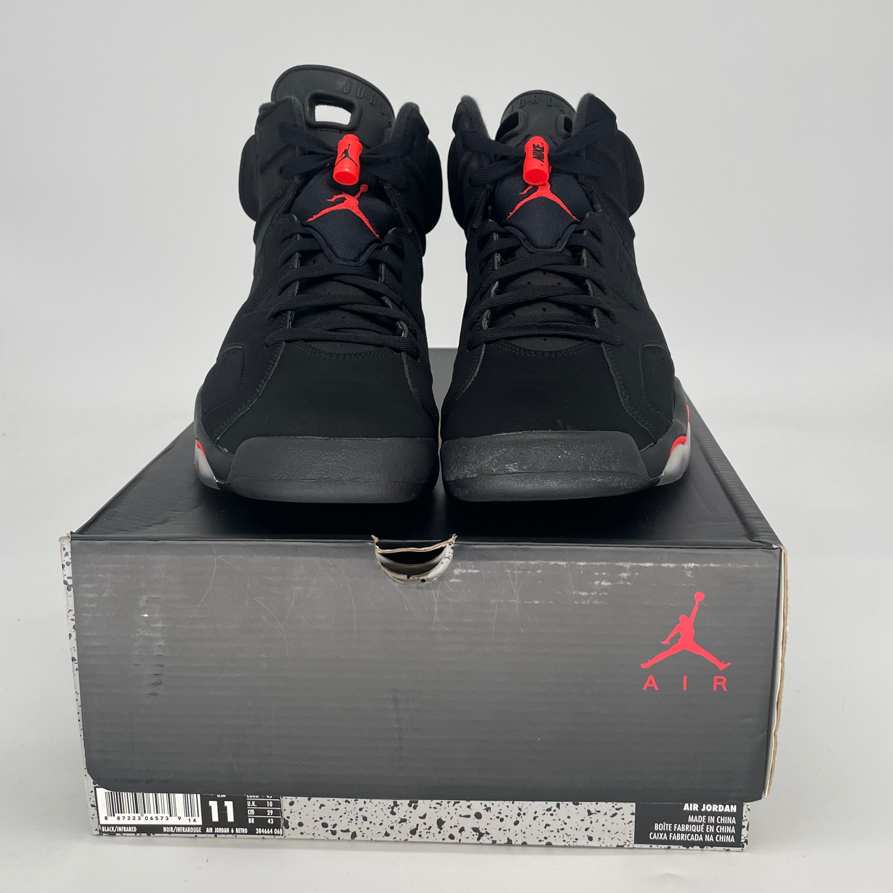 AIR JORDAN 6 BLACK INFRARED 384664-060 SIZE 11/12.5W
