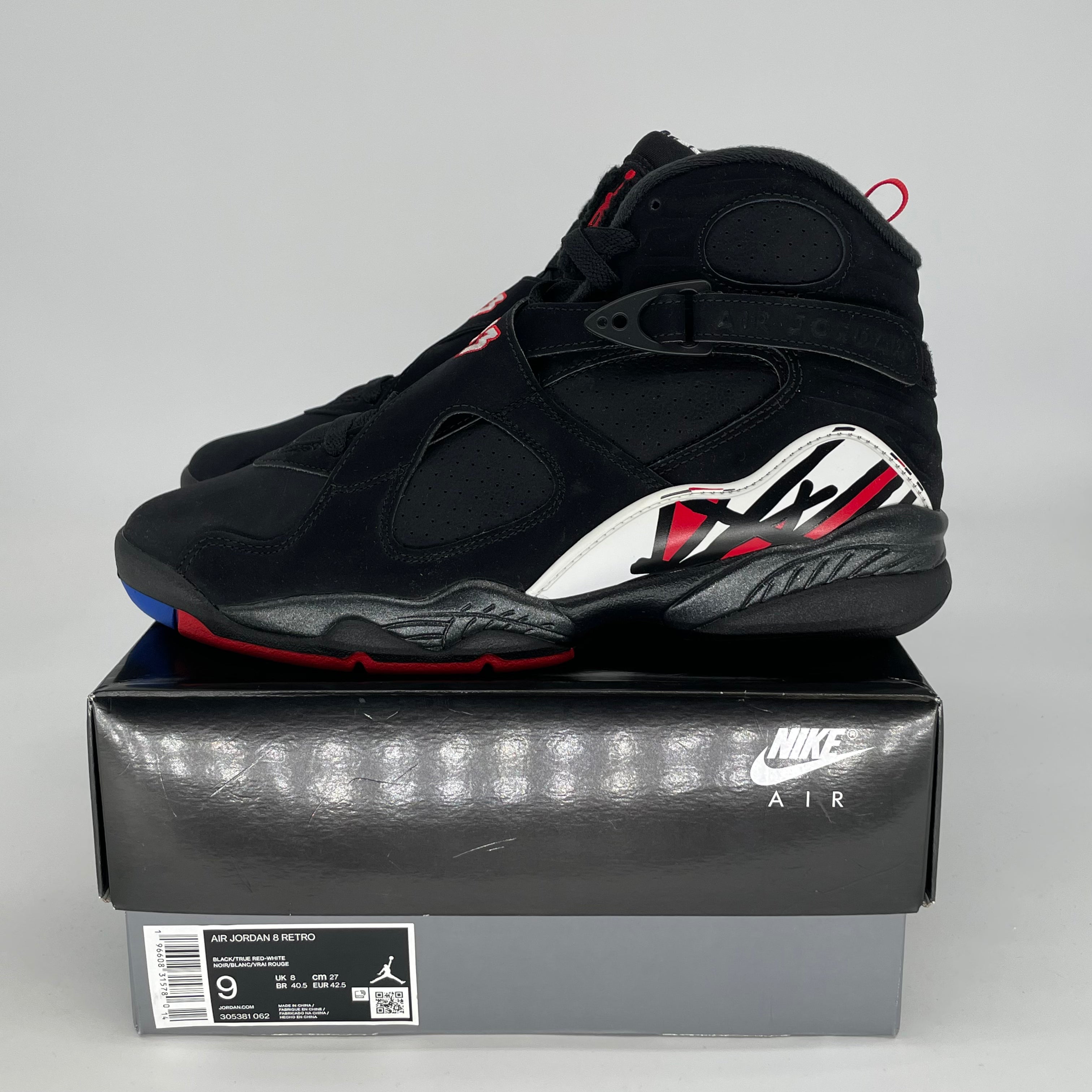 AIR JORDAN 8 PLAYOFFS SIZE 9/10.5W 305381-062
