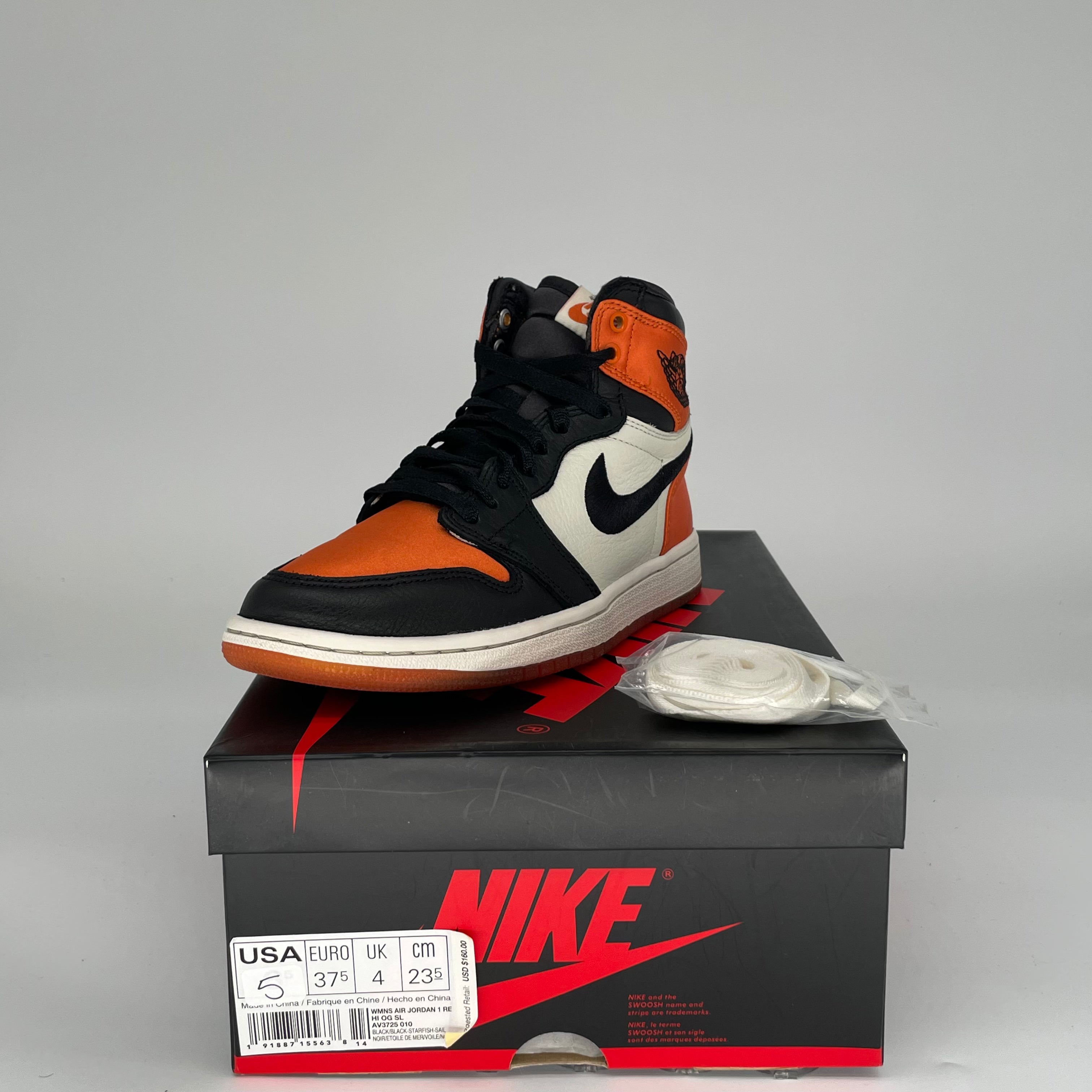 AIR JORDAN 1 SATIN SHATTERED BACKBOARD W SIZE 5/6.5W AV3725-010