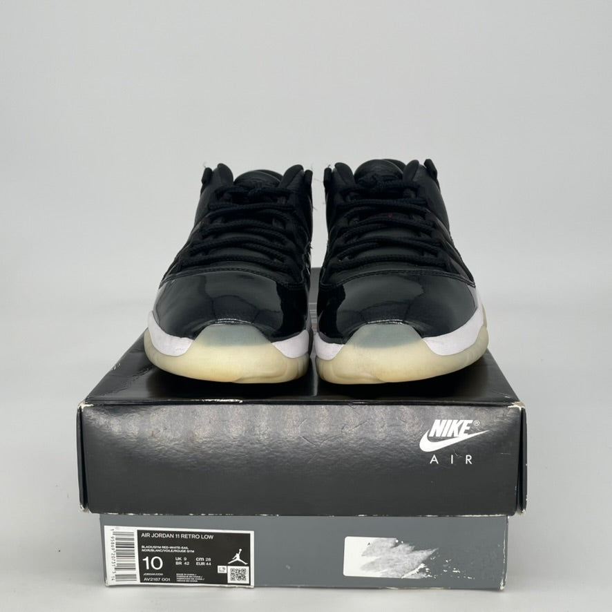 AIR JORDAN 11 LOW 72-10 AV2187-001 SIZE 10/11.5W