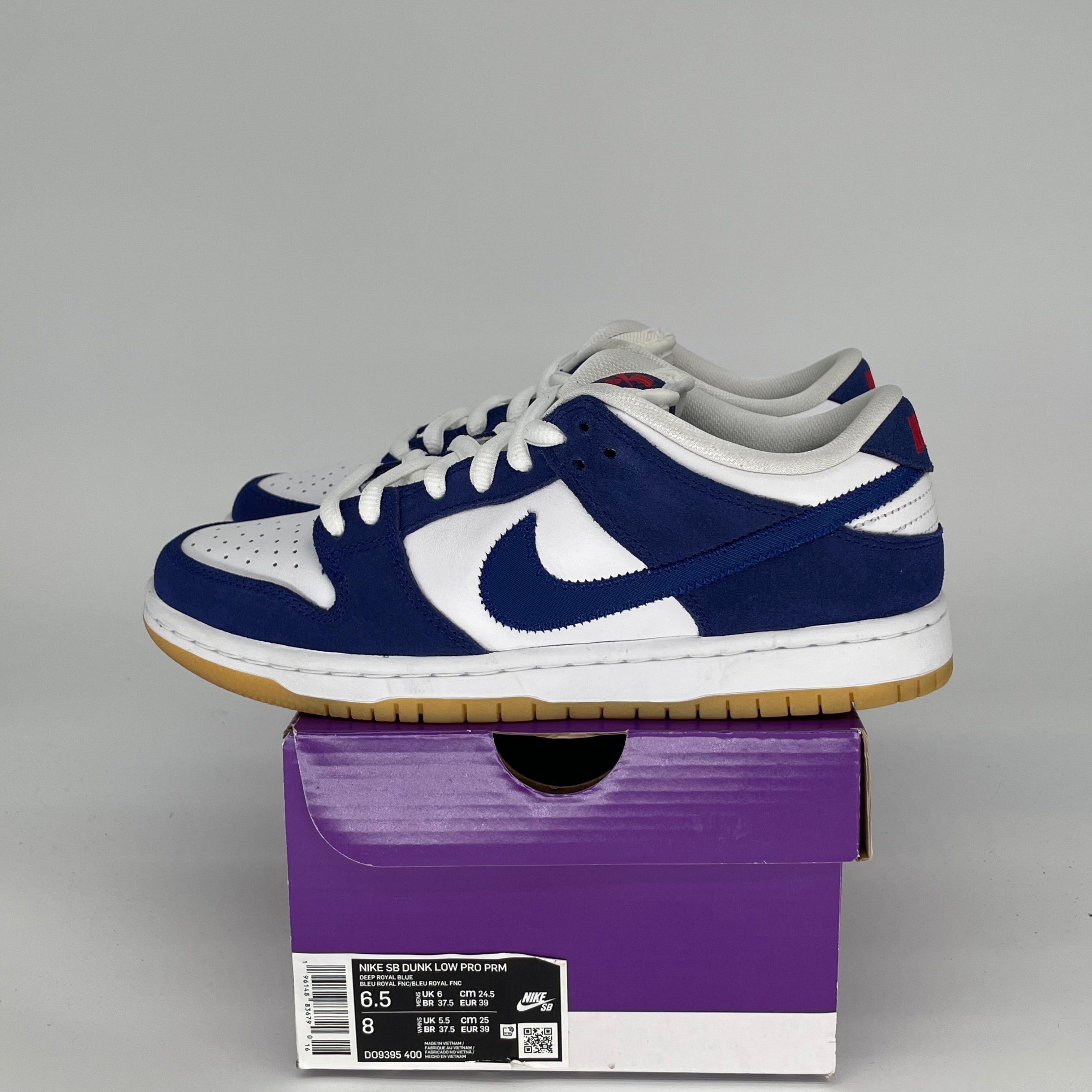 NIKE SB DUNK LOW LA DODGERS SIZE 6.5 DO9395