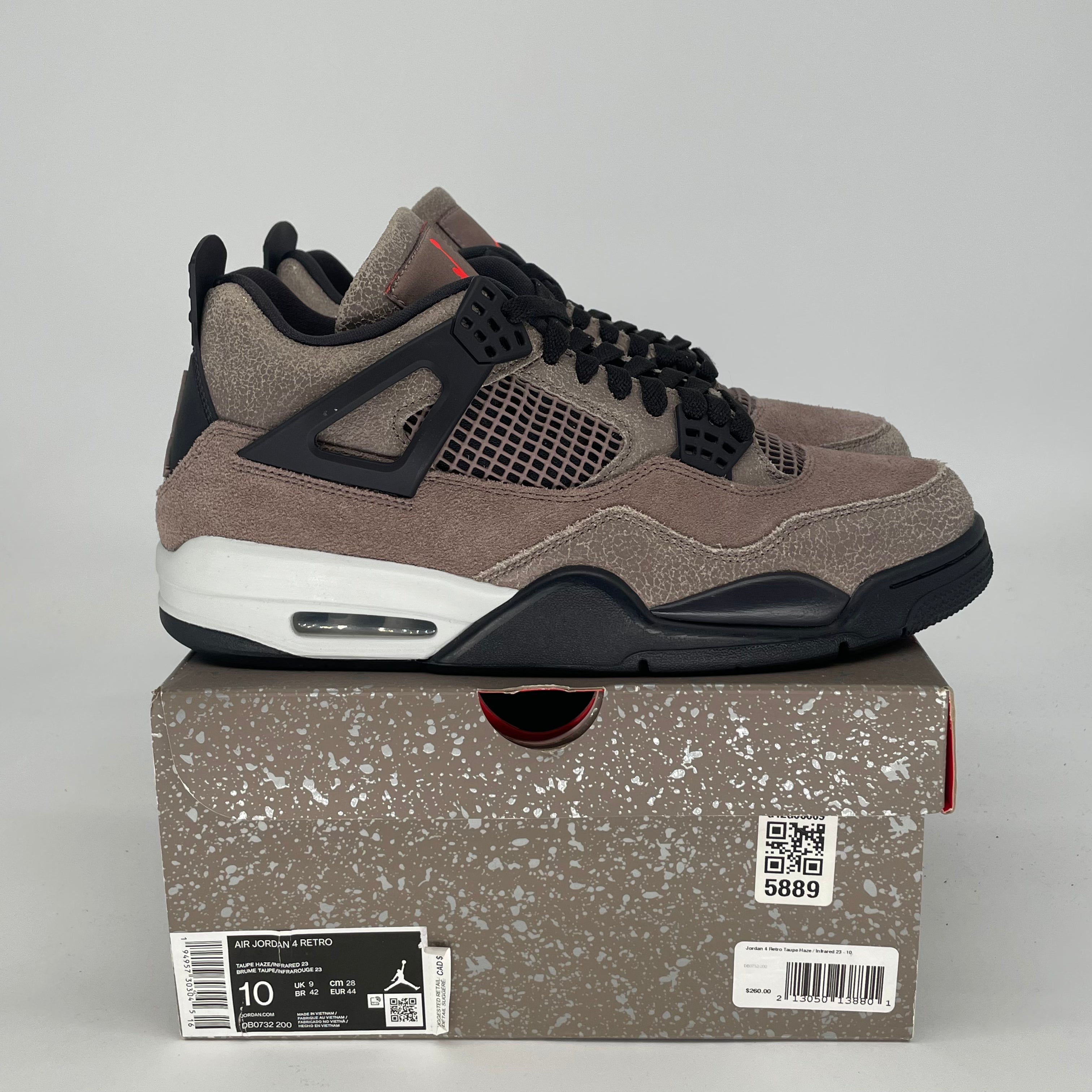 AIR JORDAN 4 TAUPE HAZE DB0732-200 SIZE 10/11.5W