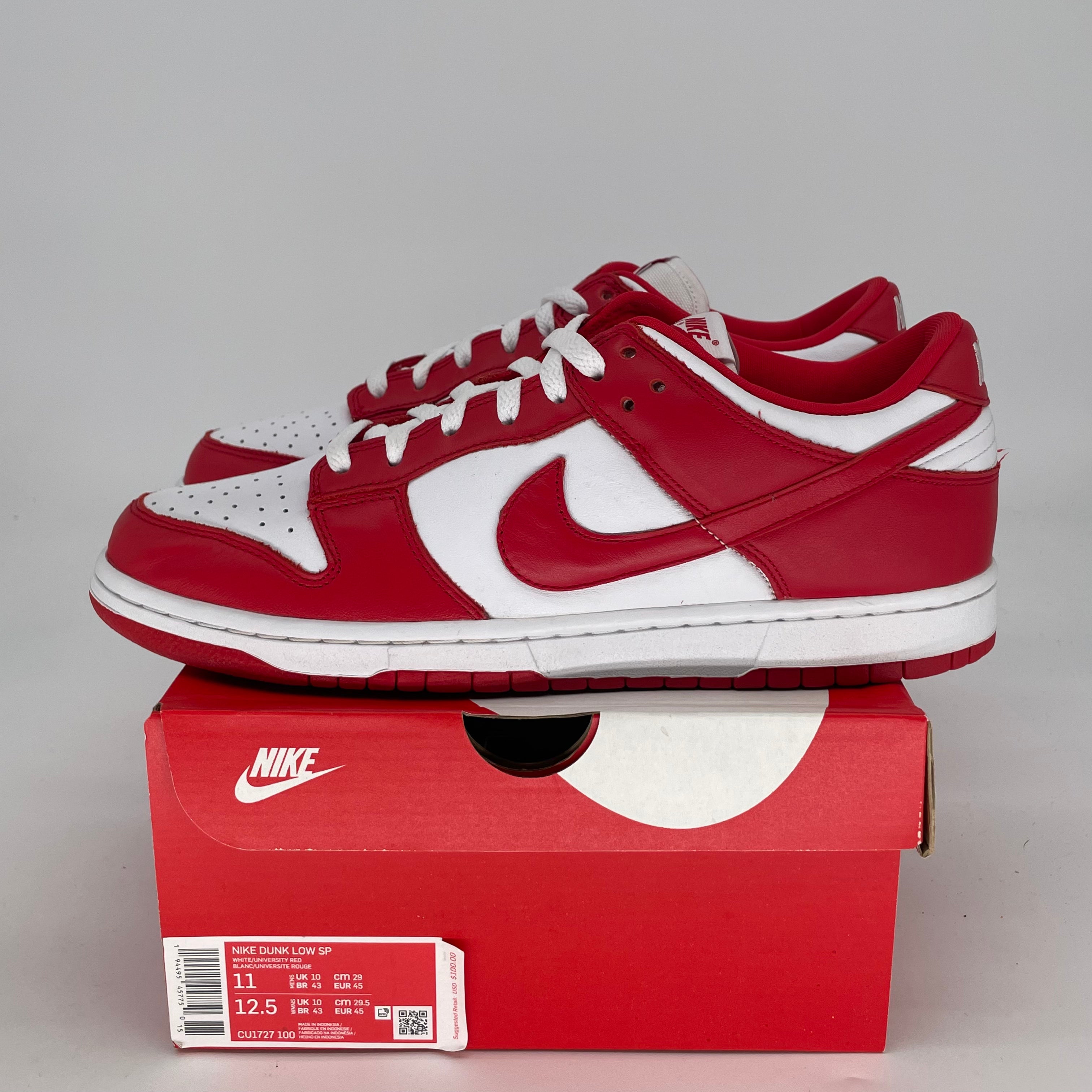 NIKE DUNK LOW ST. JOHNS CU1727-100 SIZE 11/12.5W