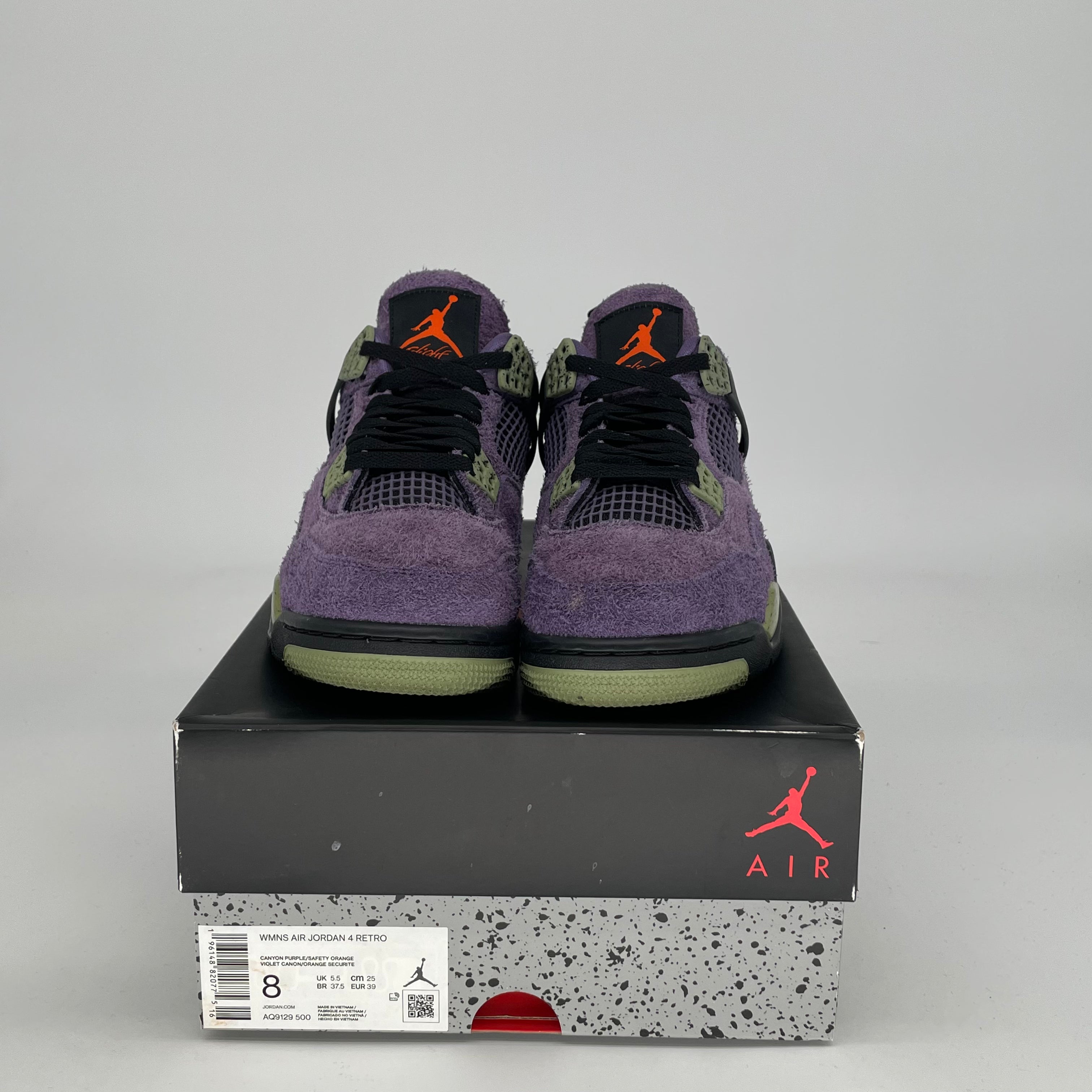 AIR JORDAN 4 CANYON PURPLE W SIZE 6.5/8W AQ9129-500