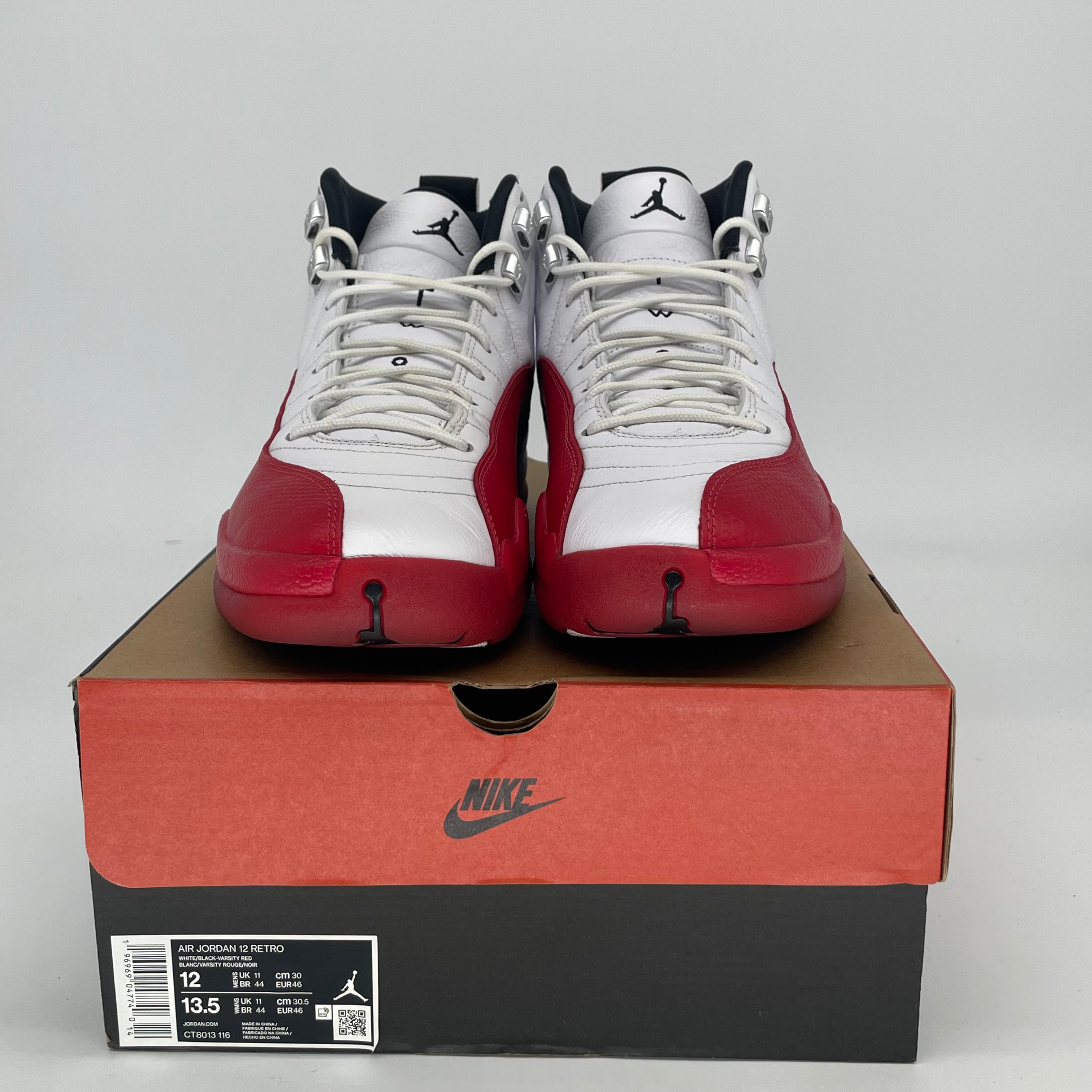 AIR JORDAN 12 CHERRY CT8013-116 SIZE 12/13.5W