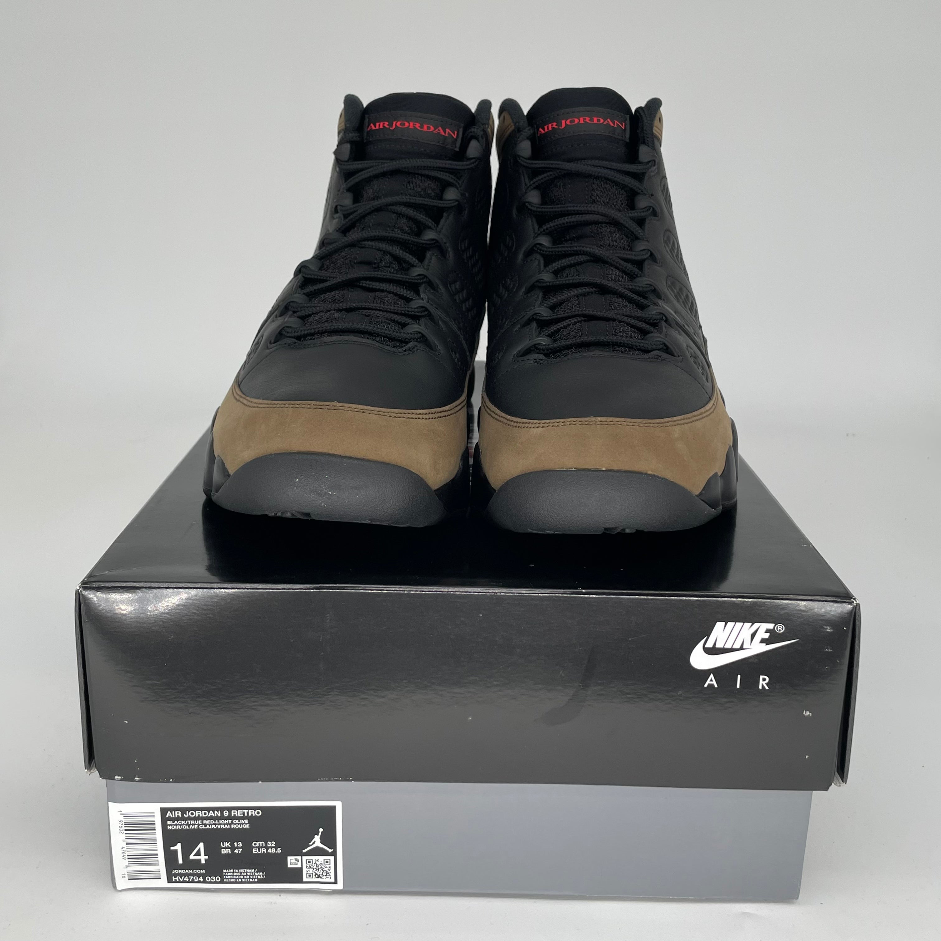 AIR JORDAN 9 OLIVE SIZE 14 HV4794-030