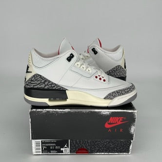 AIR JORDAN 3 WHITE CEMENT REIMAGINED SIZE 7.5 DN3707-100