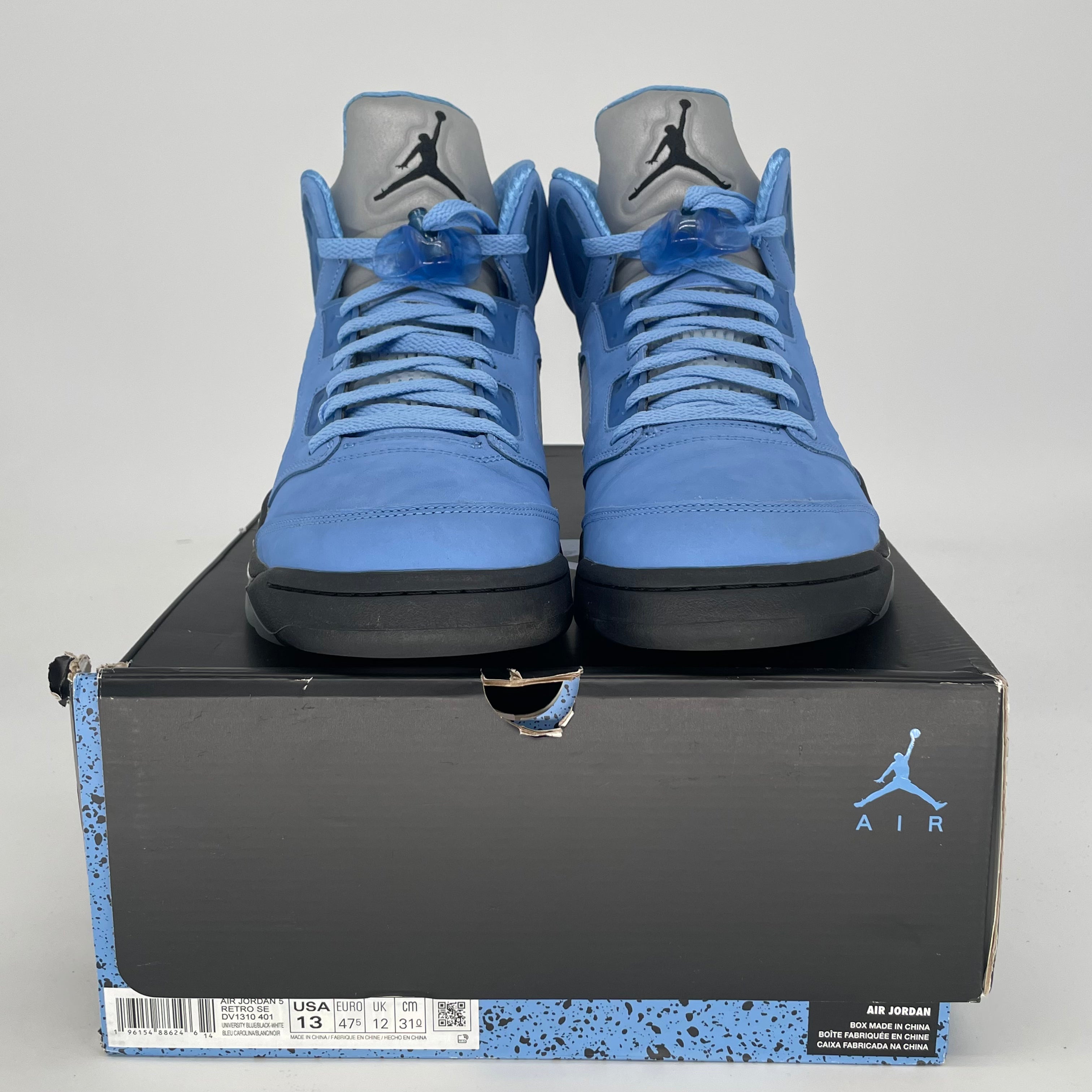 AIR JORDAN 5 UNC DV1310-401 SIZE 13/14.5W