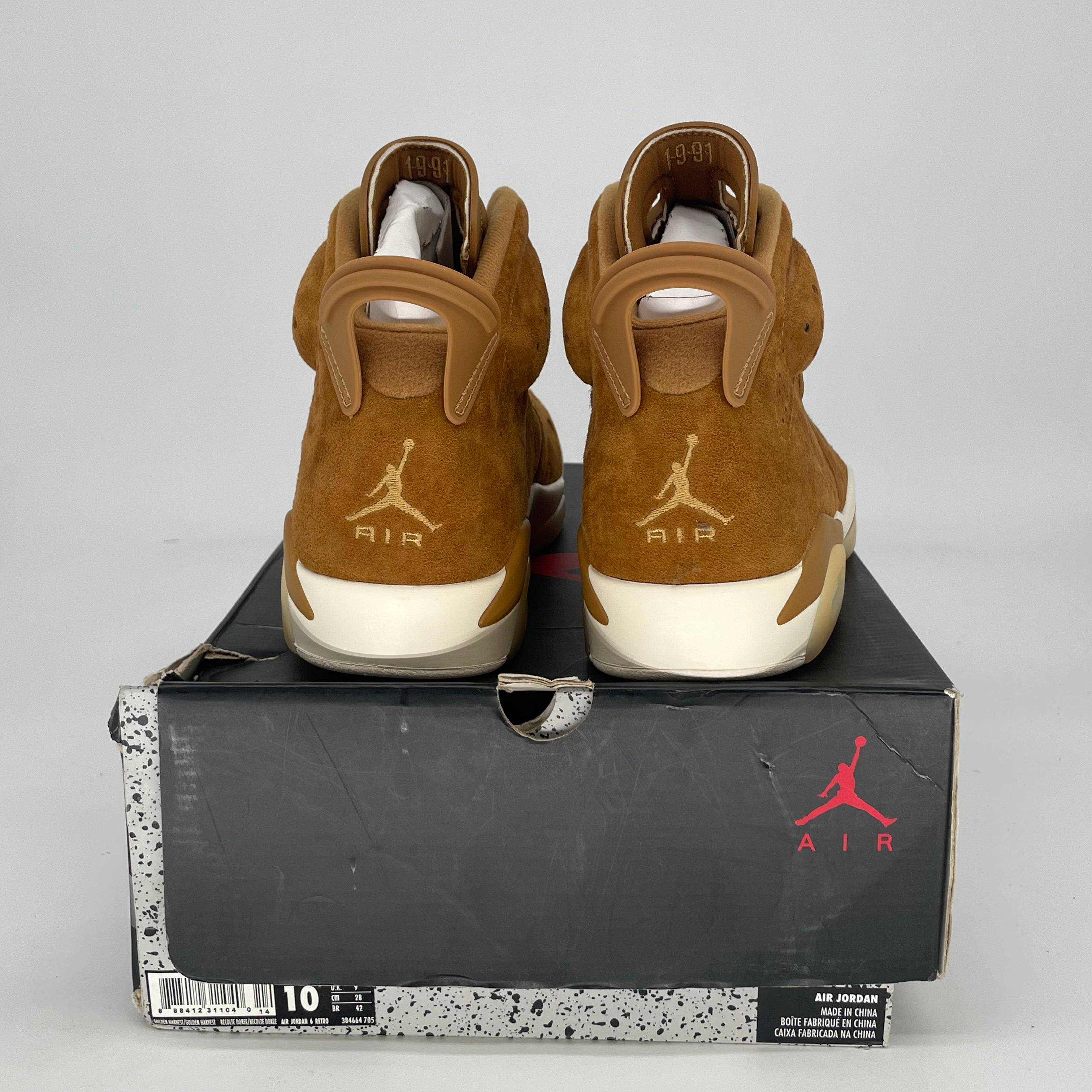 AIR JORDAN 6 WHEAT 384664-705 SIZE 10/11.5W