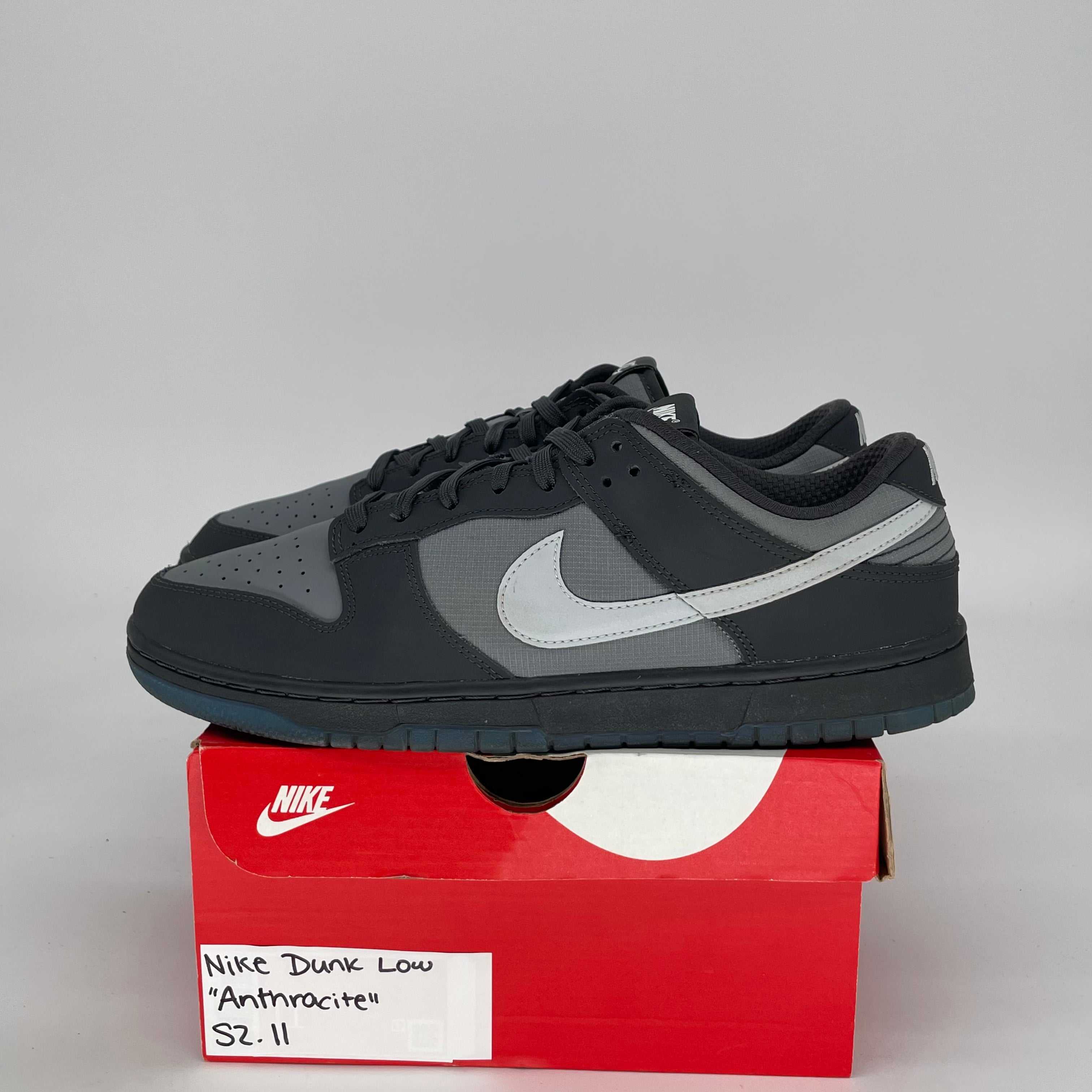 NIKE DUNK LOW ANTHRACITE FV0384-001 SIZE 11/12.5W