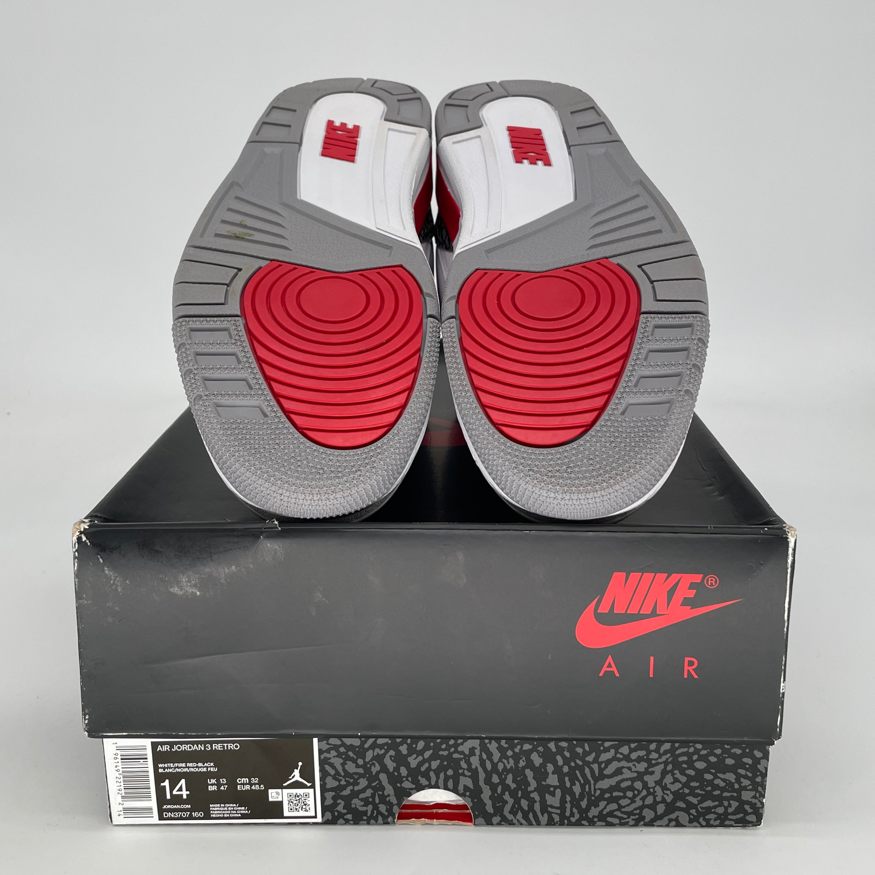 AIR JORDAN 3 FIRE RED SIZE 14 DN3707-160