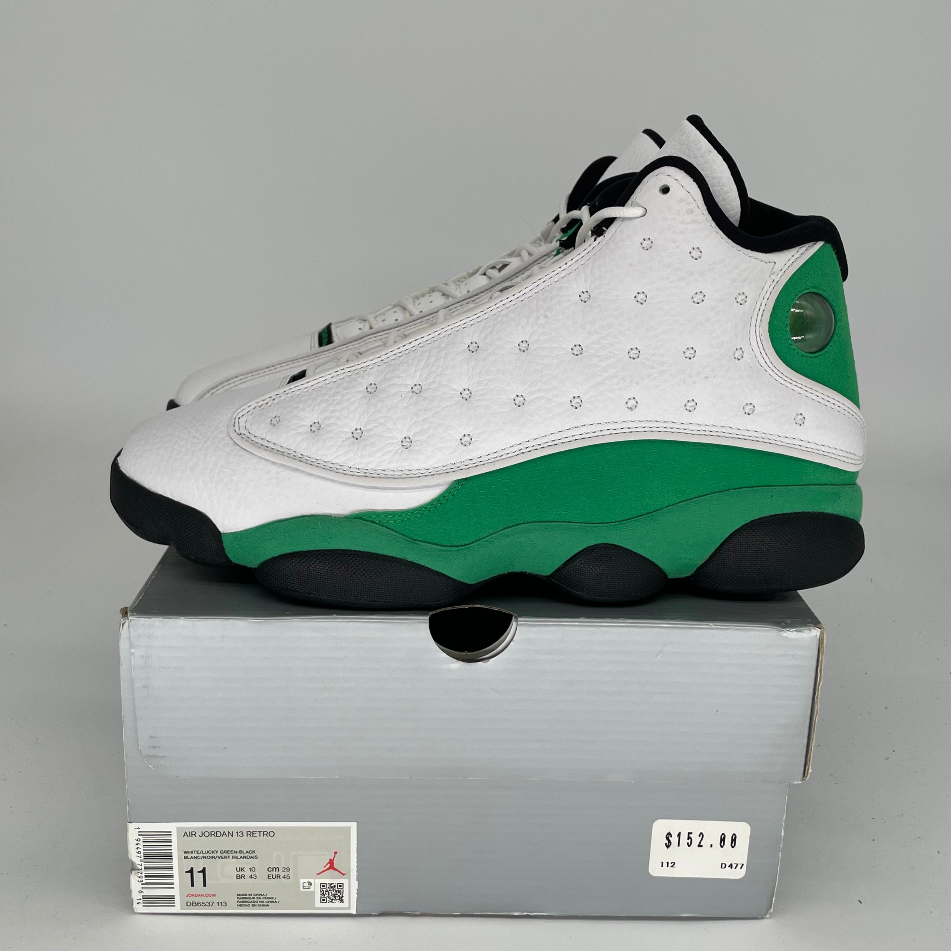 AIR JORDAN 13 LUCKY GREEN SIZE 11 DB6537-113