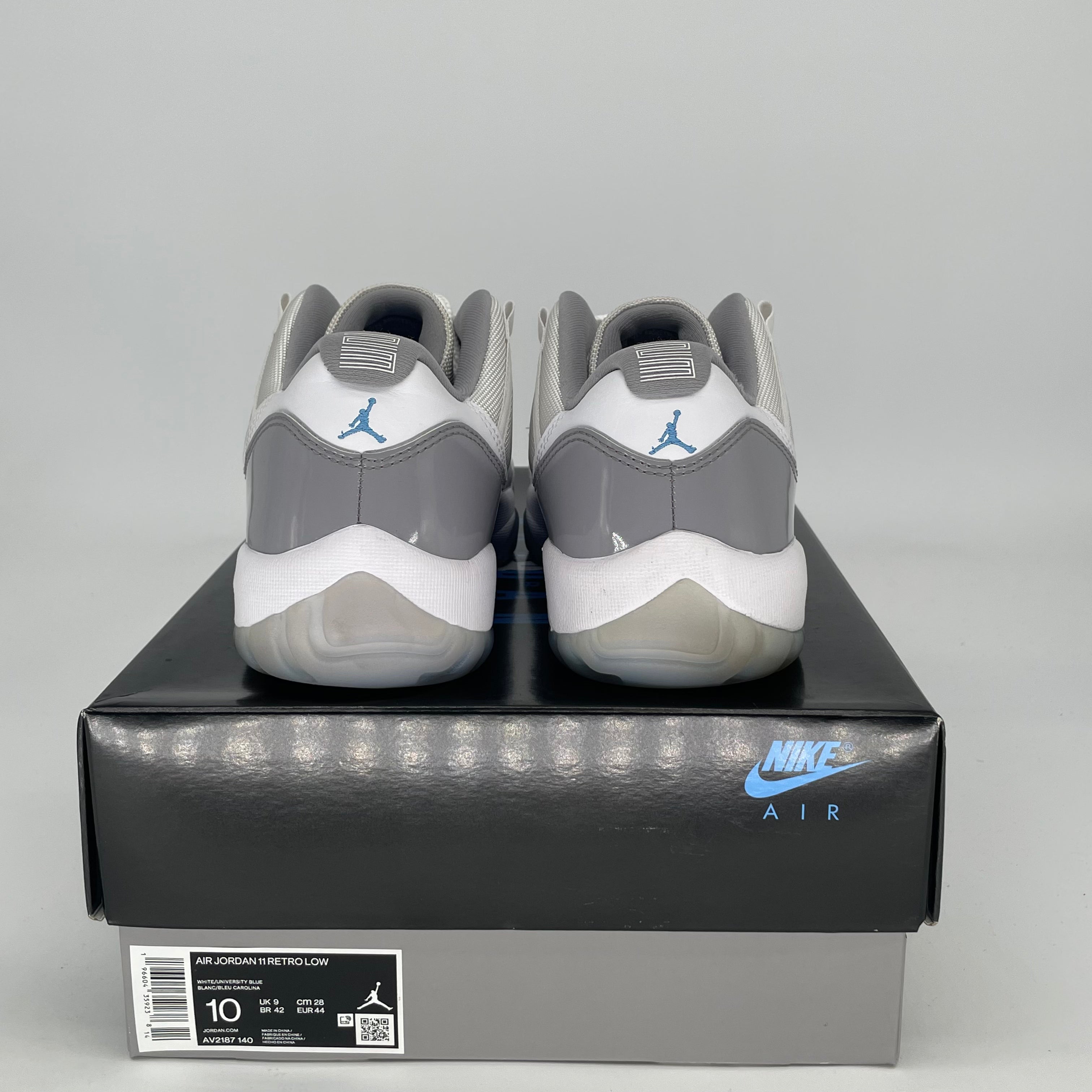 AIR JORDAN 11 LOW CEMENT GREY AV2187-140 SIZE 10/11.5W