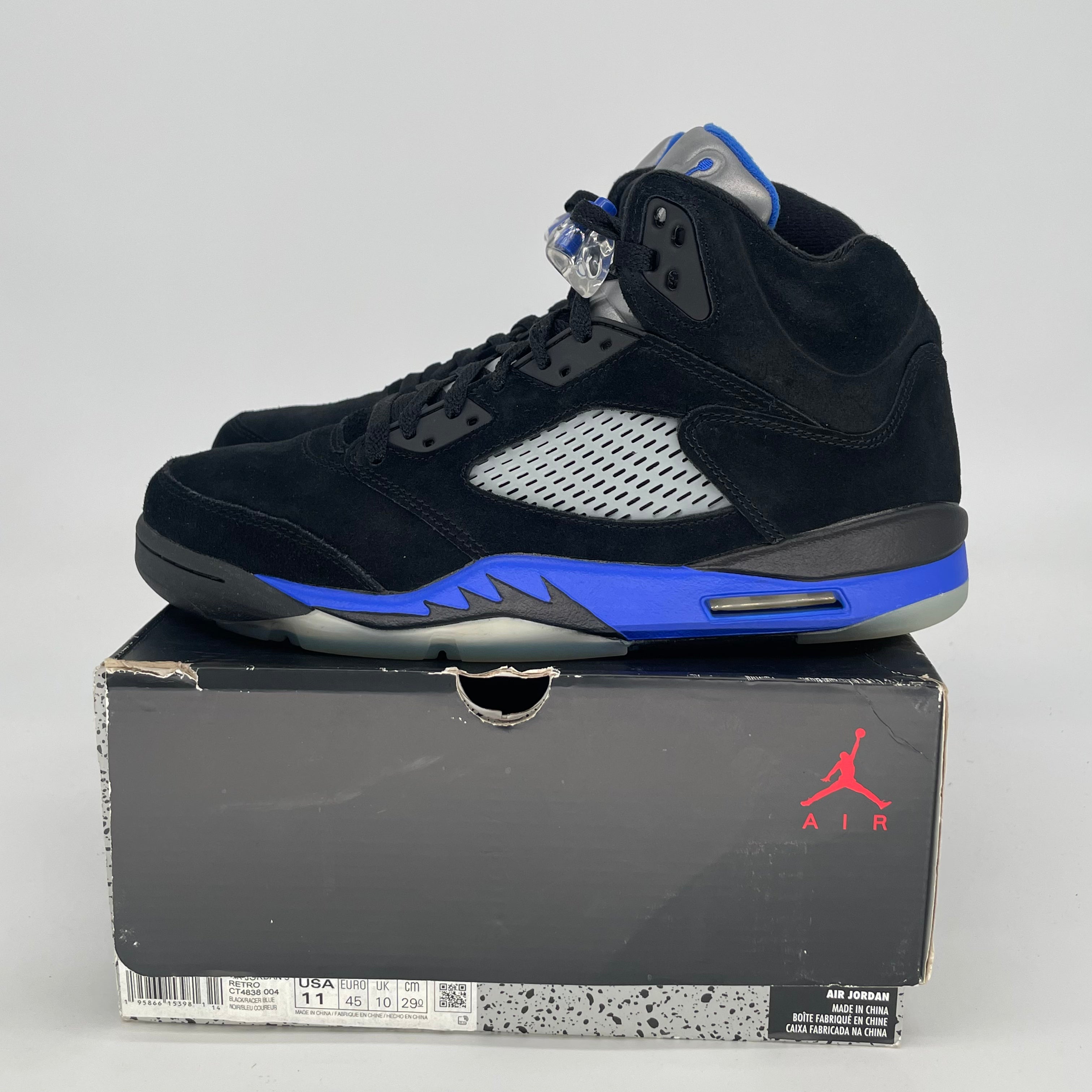 AIR JORDAN 5 RACE BLUE CT4838-004 SIZE 11/12.5W